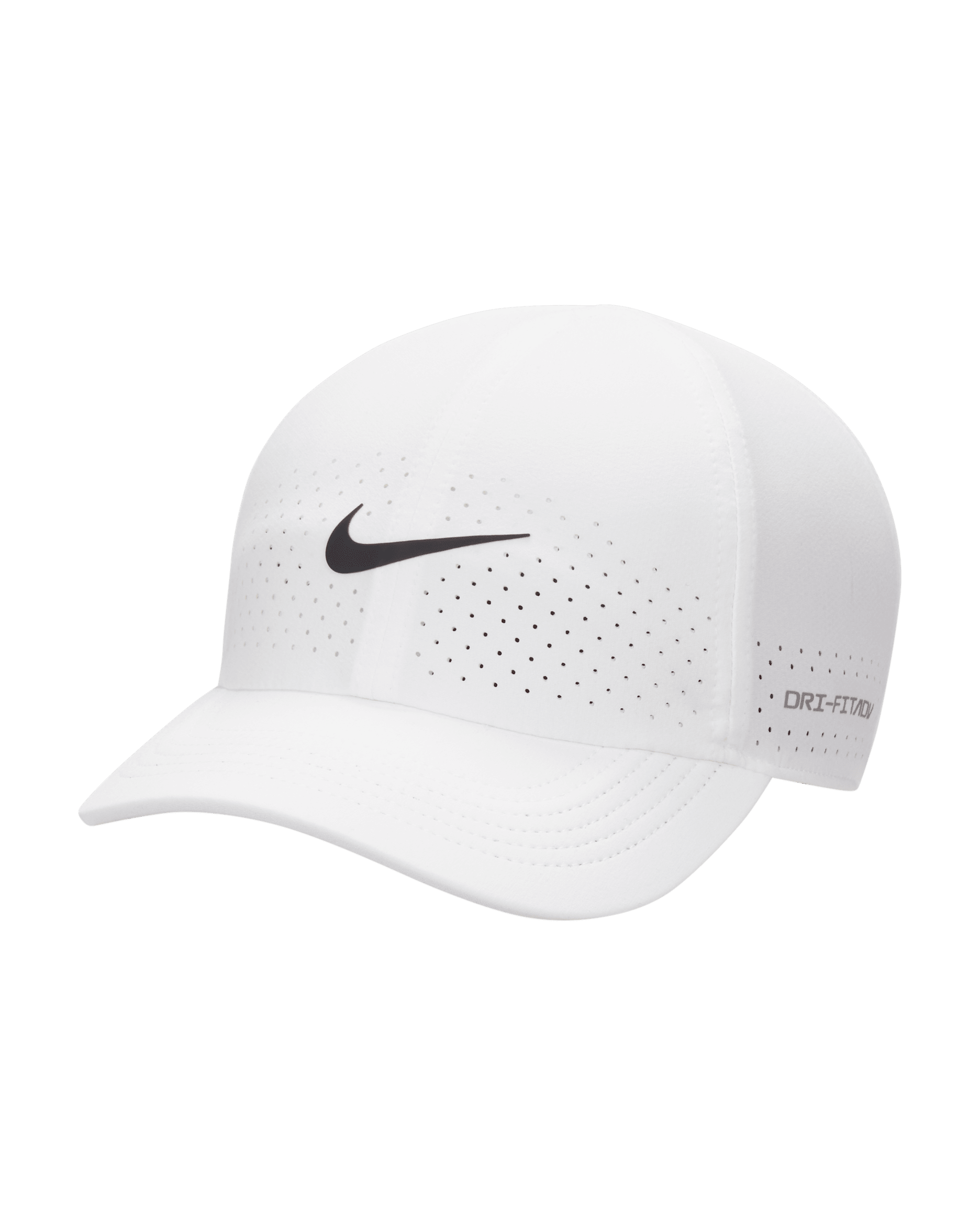 Nike Dri-FIT ADV Club Unstructured Tennis Cap - White/Black