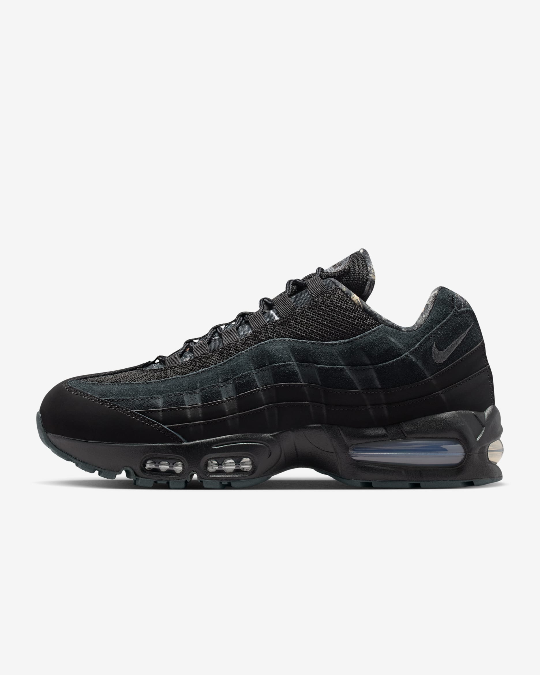 Nike Air Max 95 Big Bubble herresko - Svart/Dark Smoke Grey/Metallic Cool Grey/Svart
