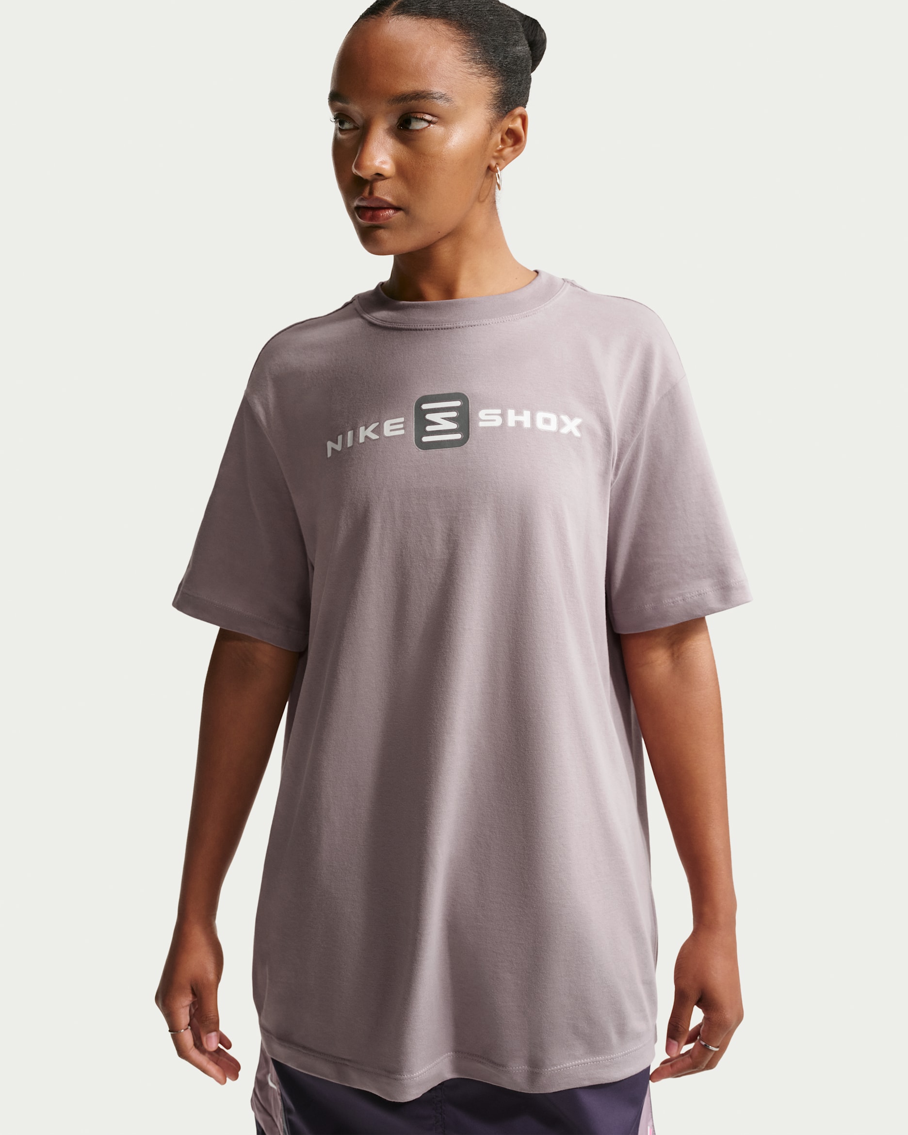 Nike Sportswear T-shirt met graphic voor dames - Light Violet Ore