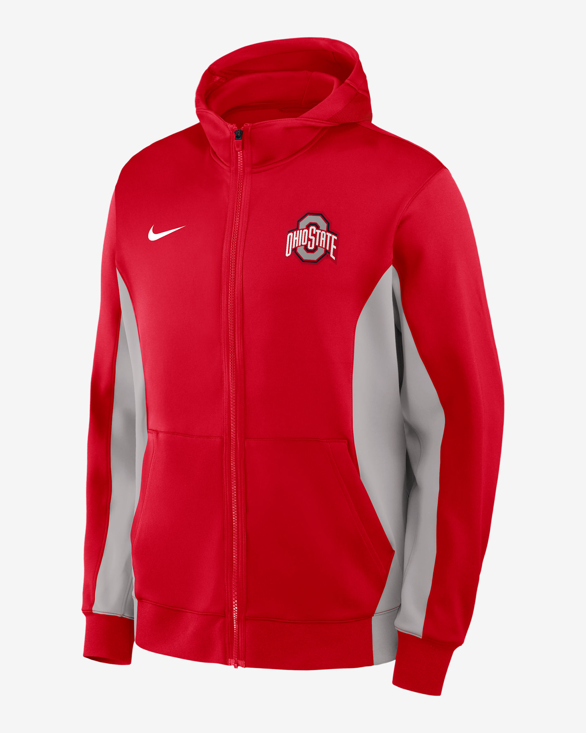 Ohio State Game Men's Nike Dri-FIT College Full-Zip Hooded Jacket - Scarlet