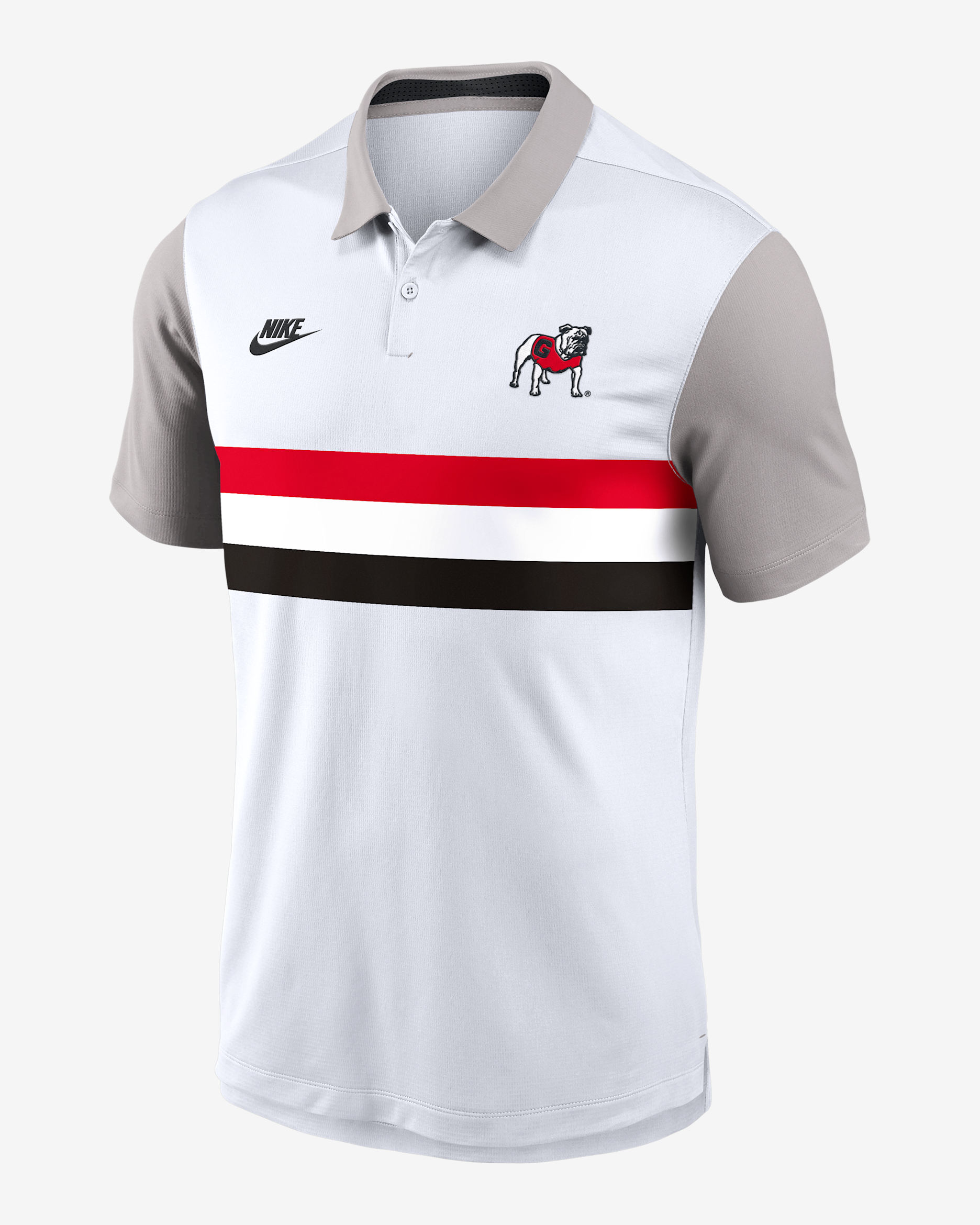 Georgia Athletic Prep Vapor Legacy Logo Men's Nike Dri-FIT College Polo - White