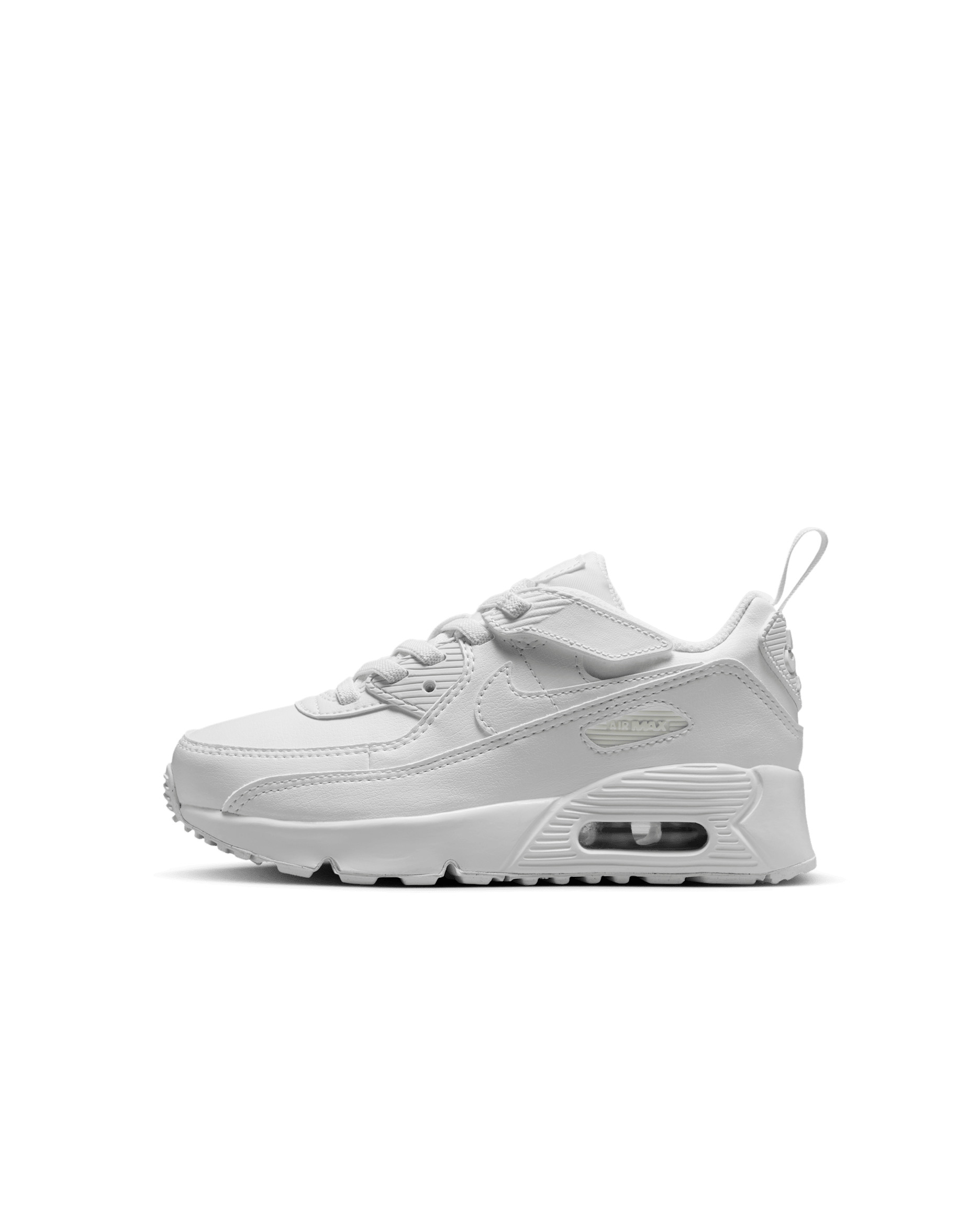 Nike Air Max 90 EasyOn Younger Kids' Shoes - White/Metallic Silver/White