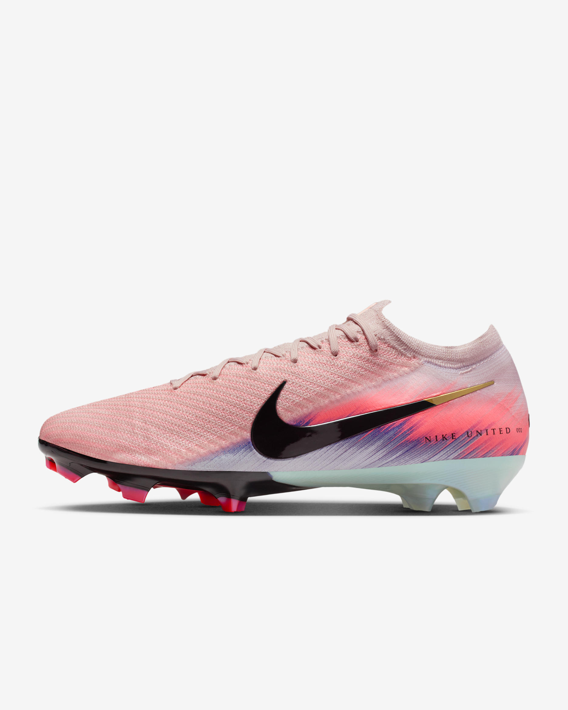 Nike United Mercurial Vapor 16 Elite Firm-Ground Low-Top Football Boot - Silt Red/Racer Blue