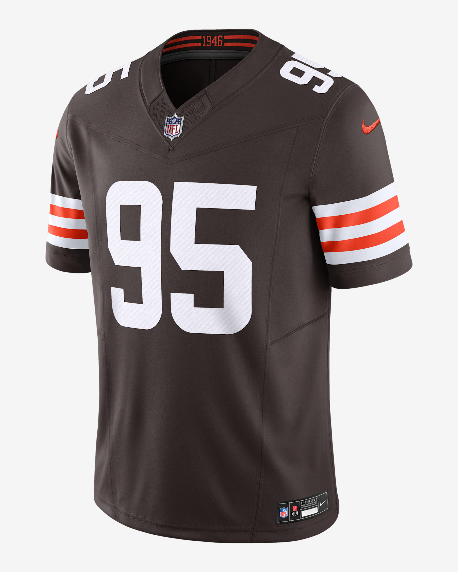 Jersey Nike Dri-FIT de la NFL Limited para hombre Myles Garrett Cleveland Browns - Marrón foca
