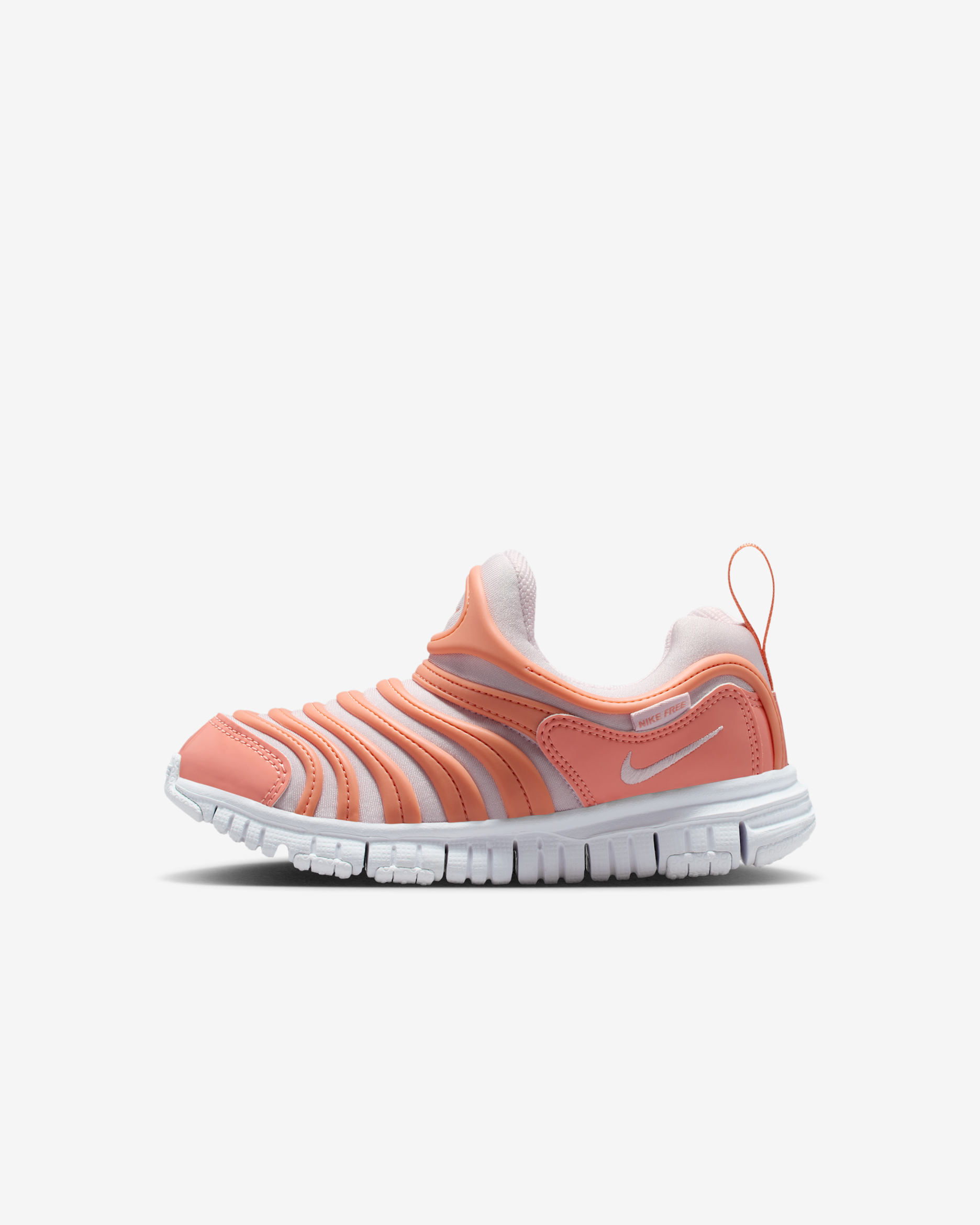 Nike Dynamo Free Little Kids' Easy On/Off Shoes - Apricot Agate/White/Bleached Lilac