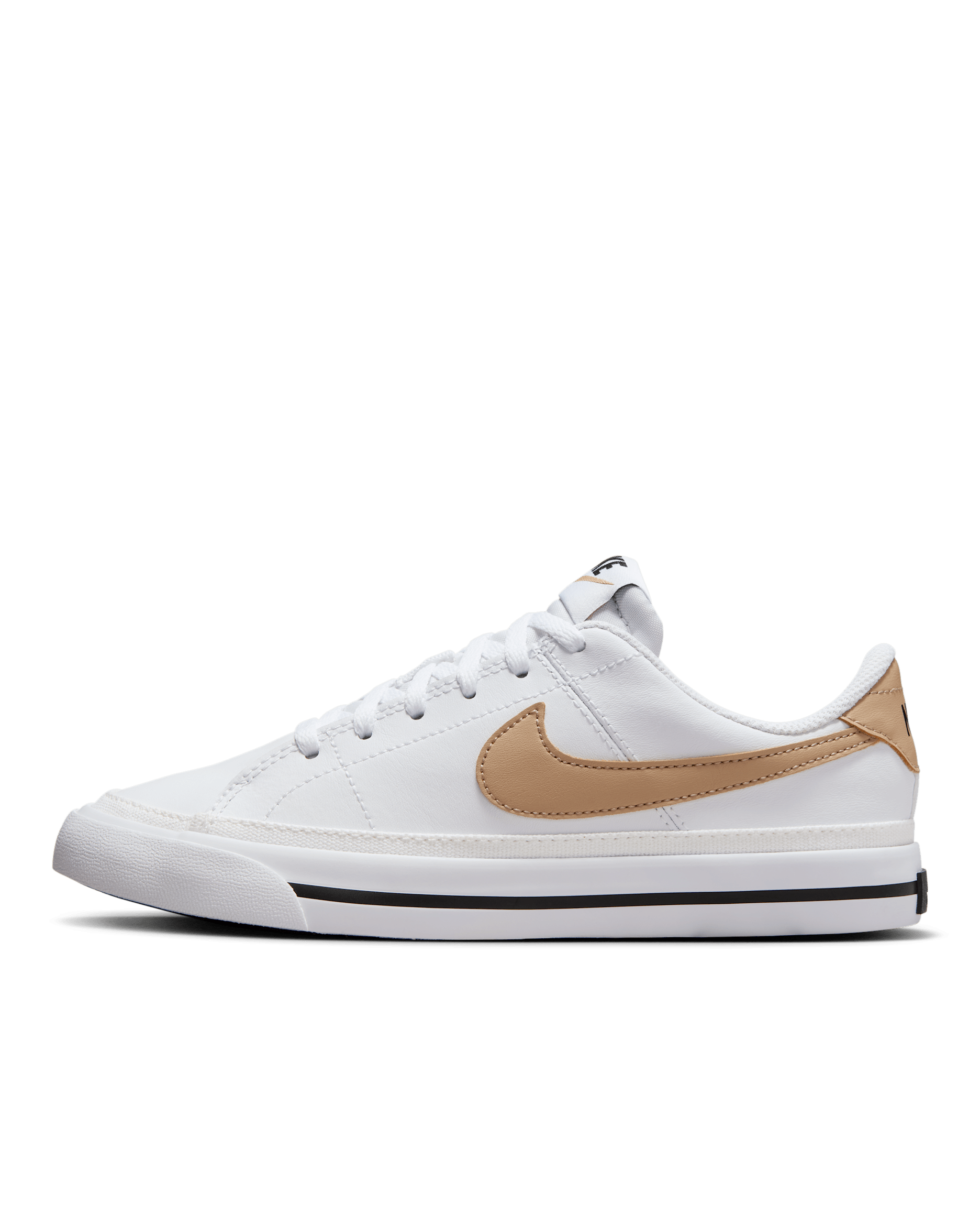 NikeCourt Legacy Older Kids' Shoes - White/Black/Hemp