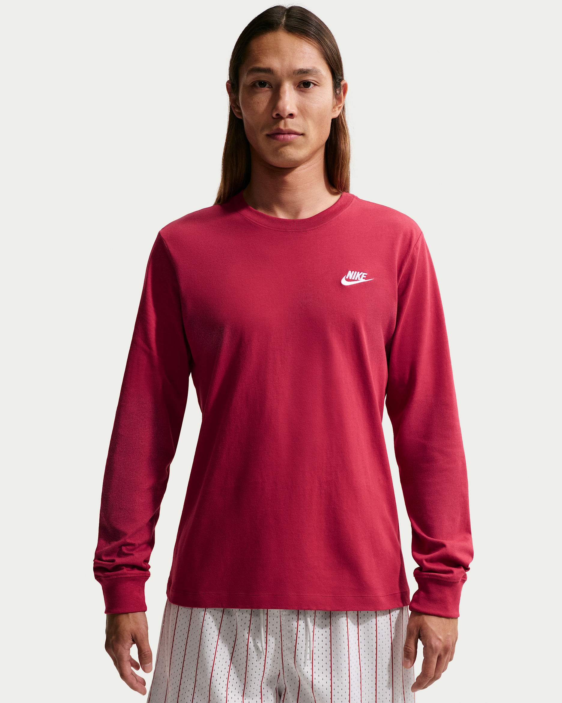 Nike Sportswear Men's Long-Sleeve T-Shirt - Team Crimson
