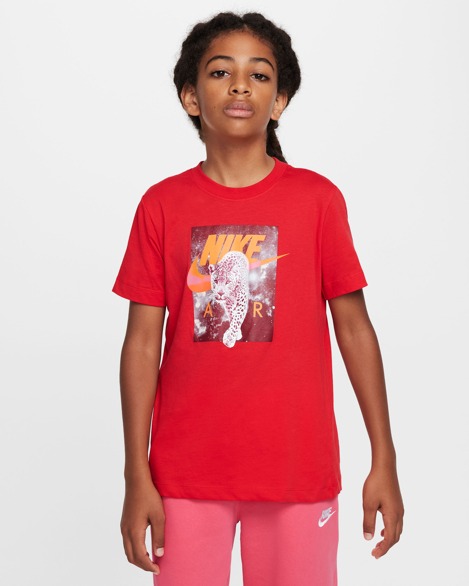 Nike Sportswear Big Kids' T-Shirt - University Red