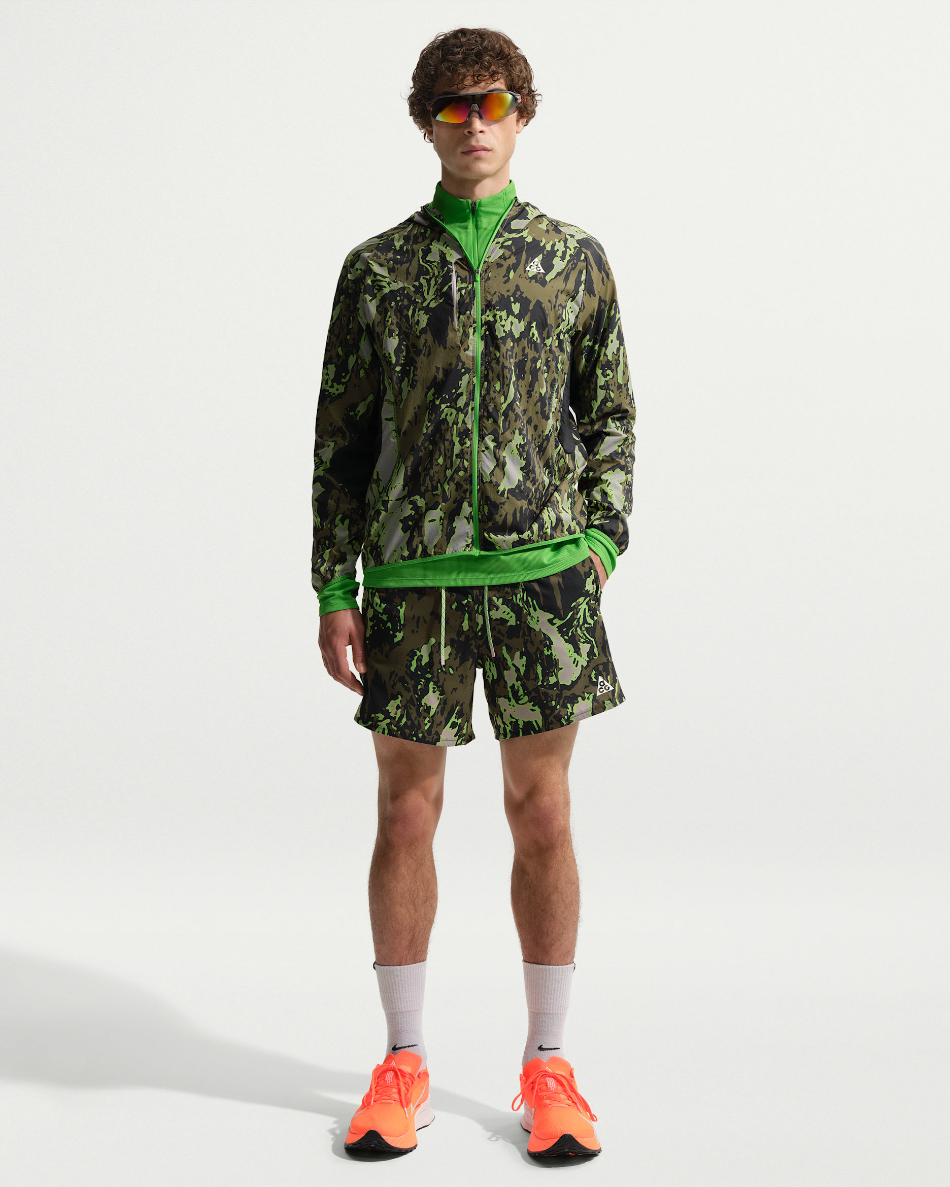 Nike ACG Men's Dri-FIT 6" Brief-Lined Trail Running Shorts - College Grey/Black/Summit White