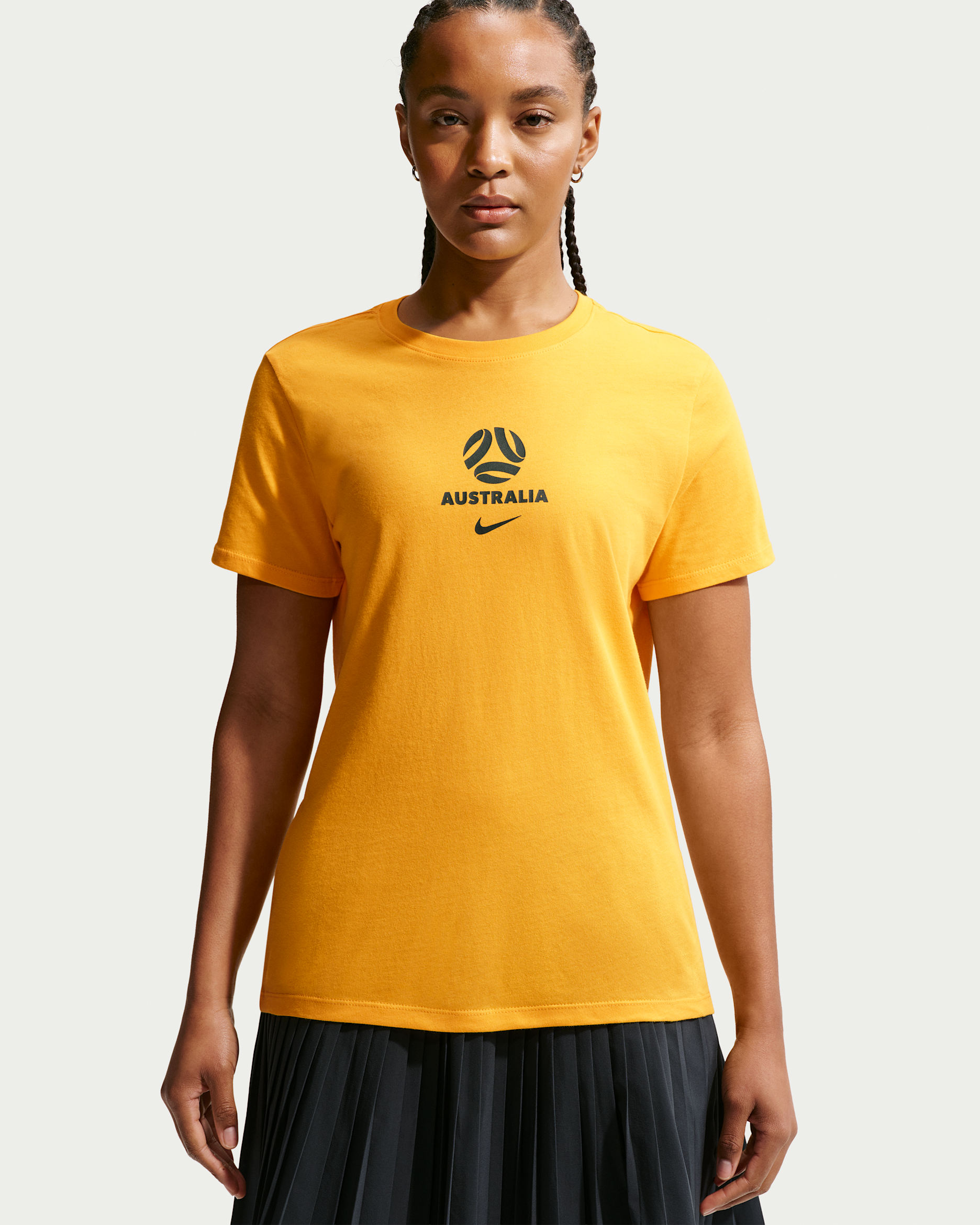 Australia Men's Nike Soccer T-Shirt - University Gold