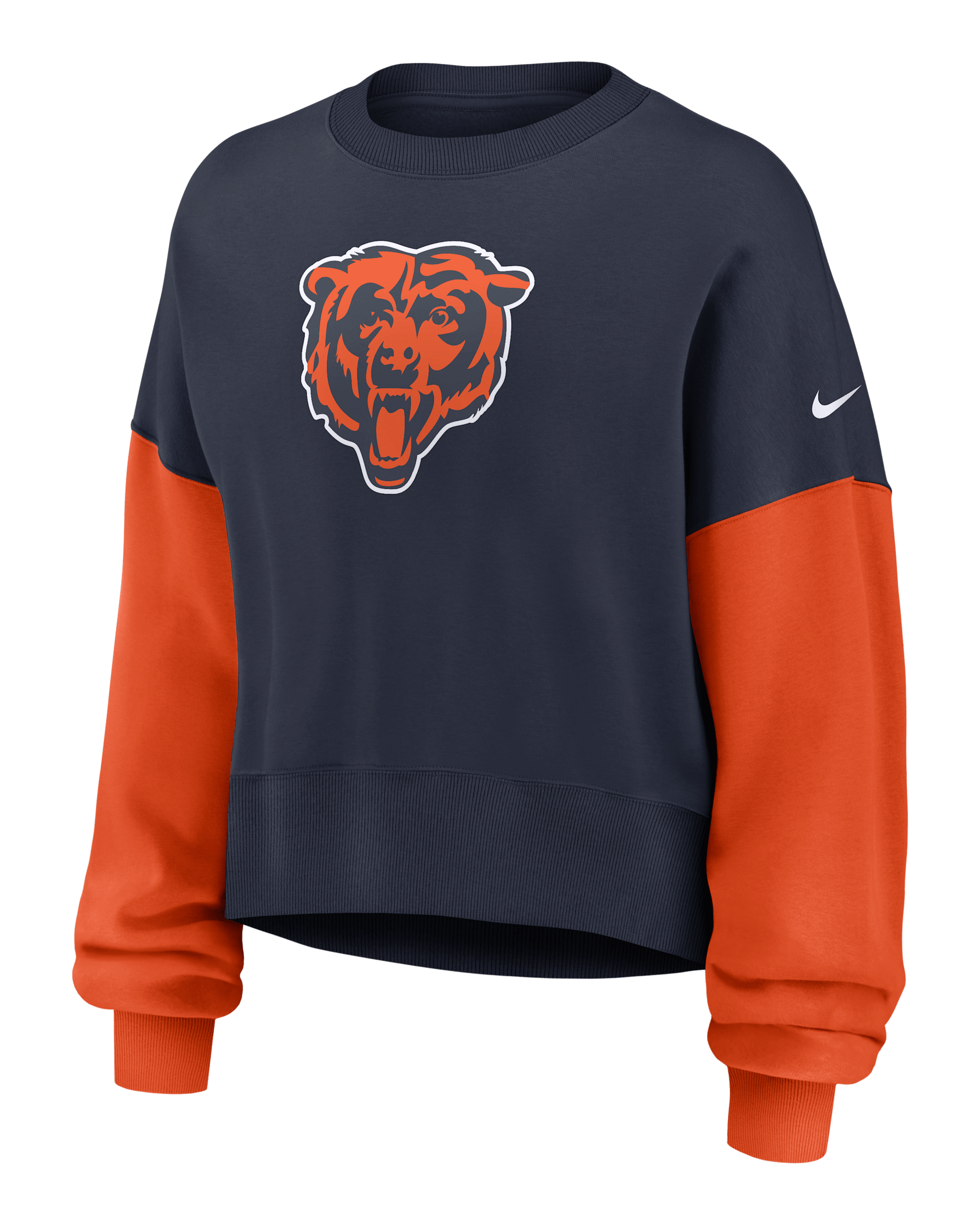 Chicago Bears Women's Nike NFL Pullover Crew - Marine