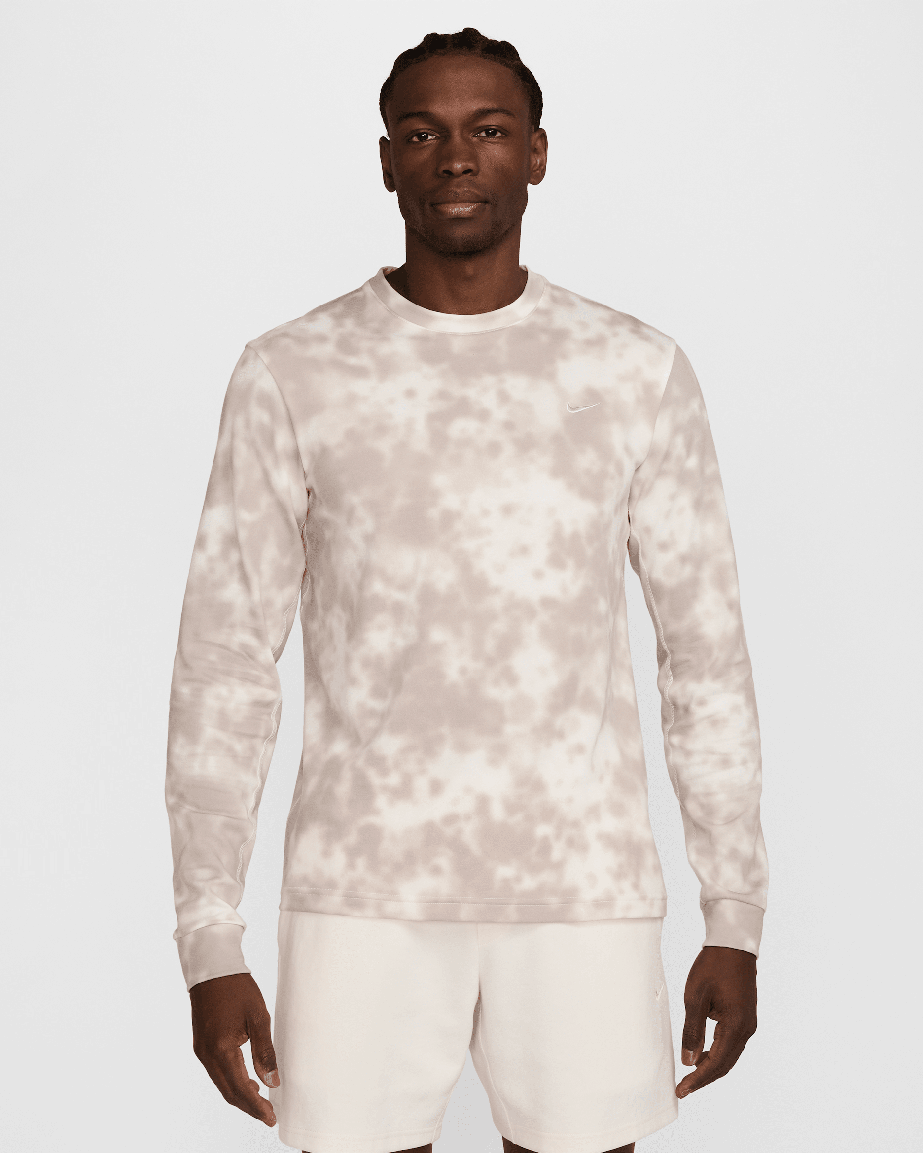 Nike Primary Men's Dri-FIT Long-Sleeve Fitness Top - Sail/College Grey/Sail