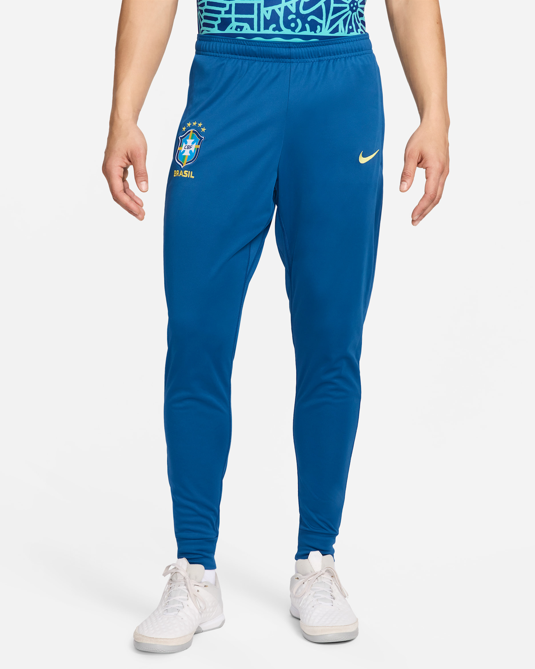 Brazil Academy Pro Men's Nike Dri-FIT Soccer Track Pants - Court Blue/Dynamic Yellow