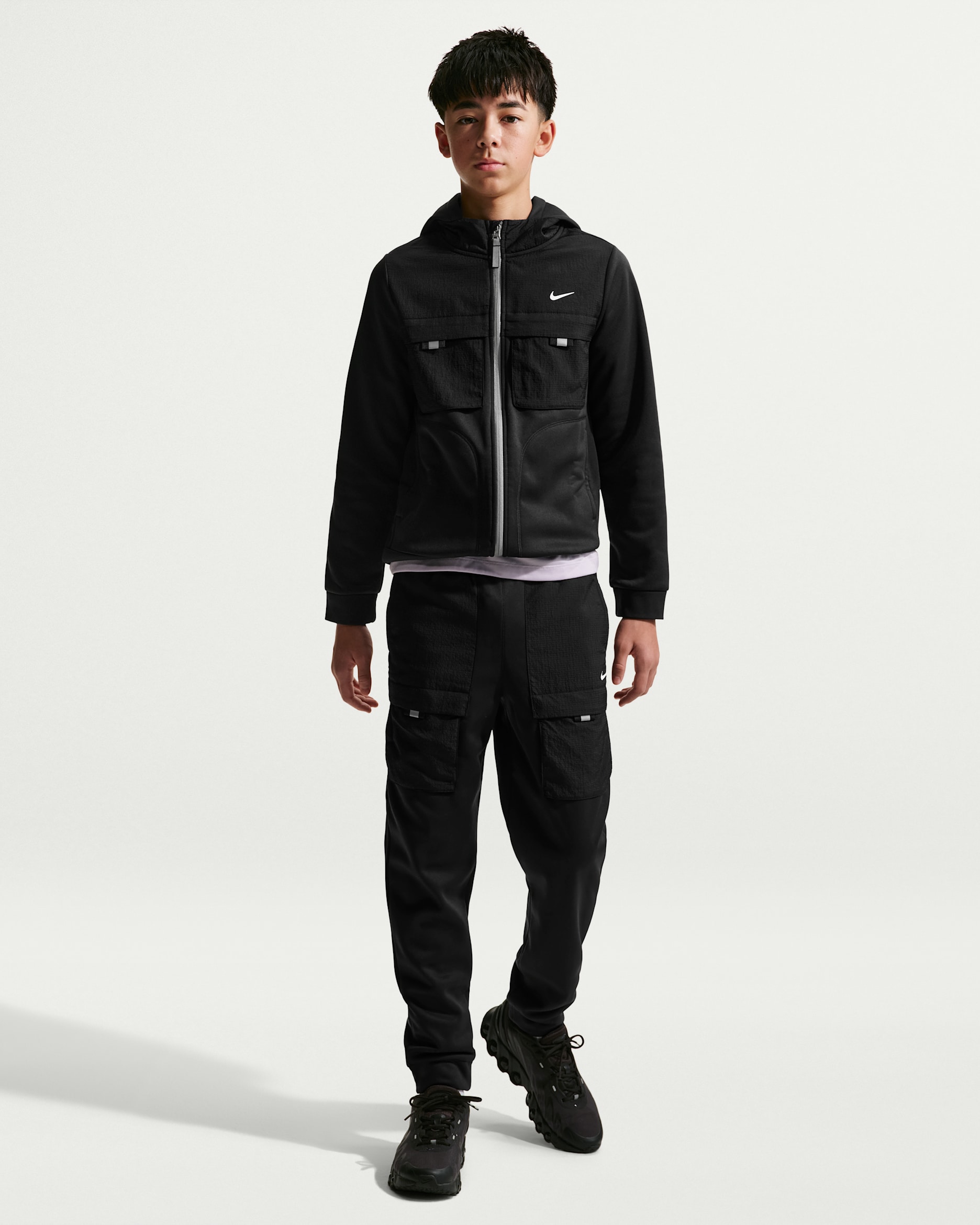 Nike Sportswear City Utility Big Kids' Pants - Black/Black/White