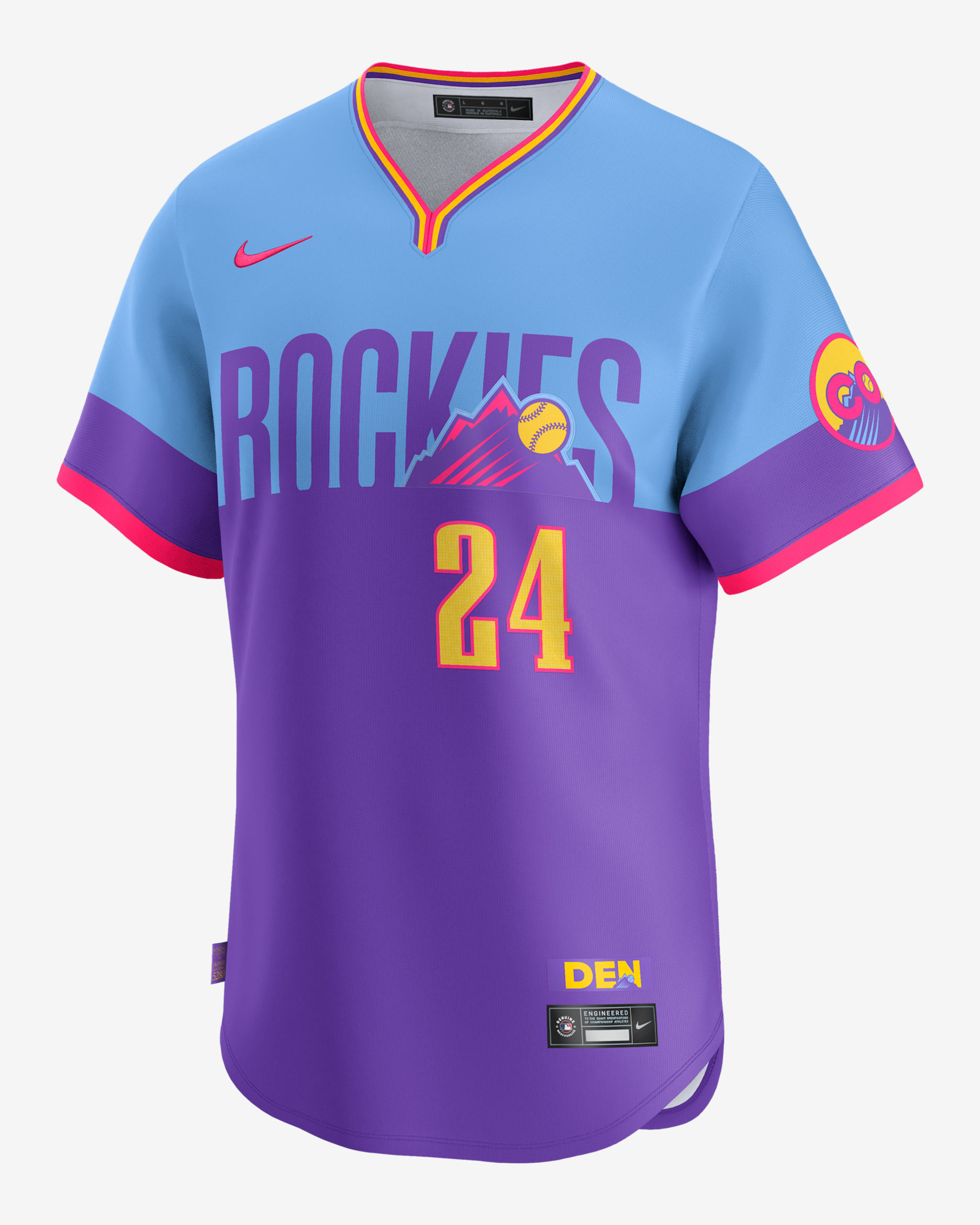 Jersey Nike Dri-FIT ADV de la MLB Limited para hombre Ryan McMahon Colorado Rockies City Connect - Morado