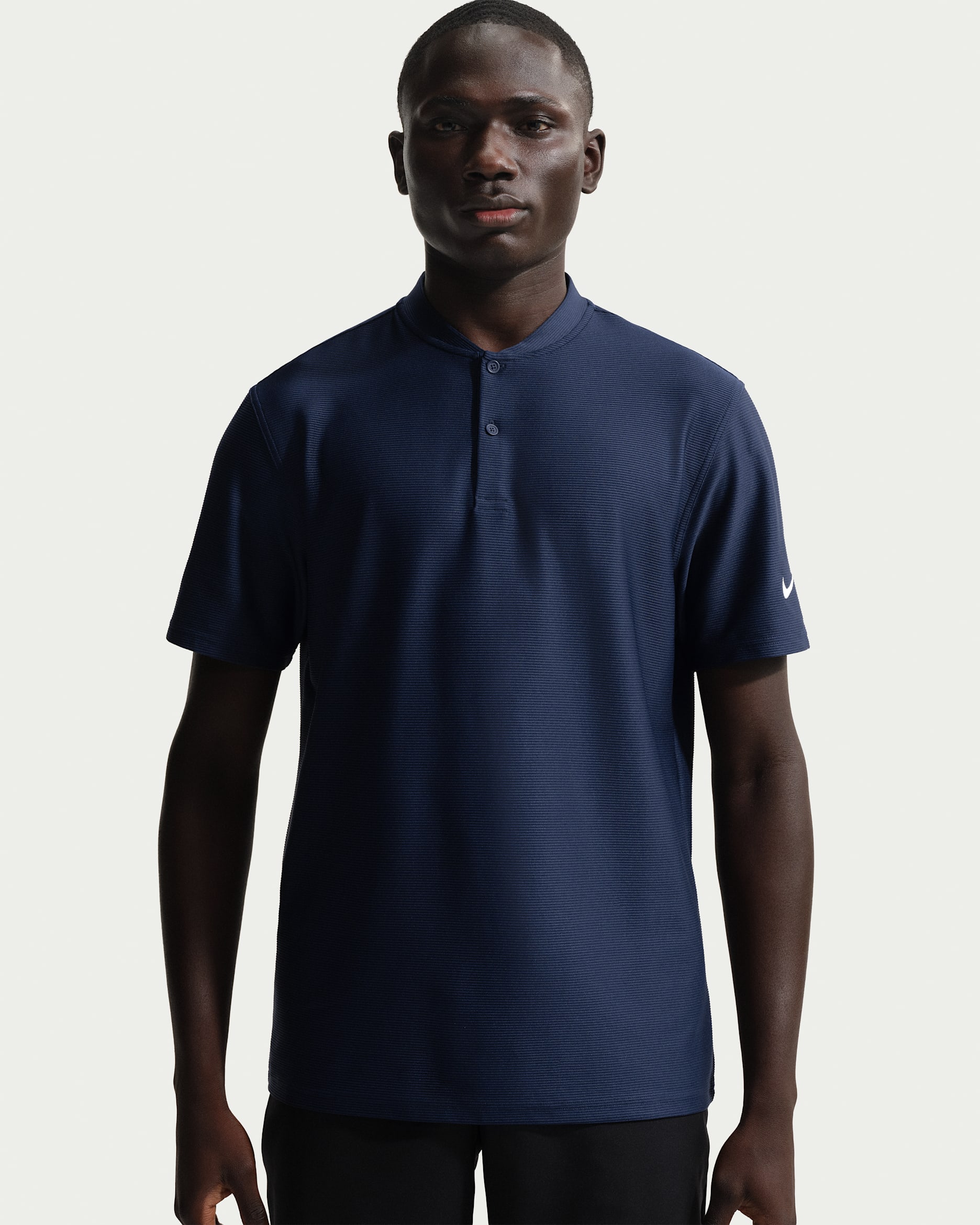 Nike Velocity Men's Dri-FIT Blade Collar Golf Polo - College Navy/White