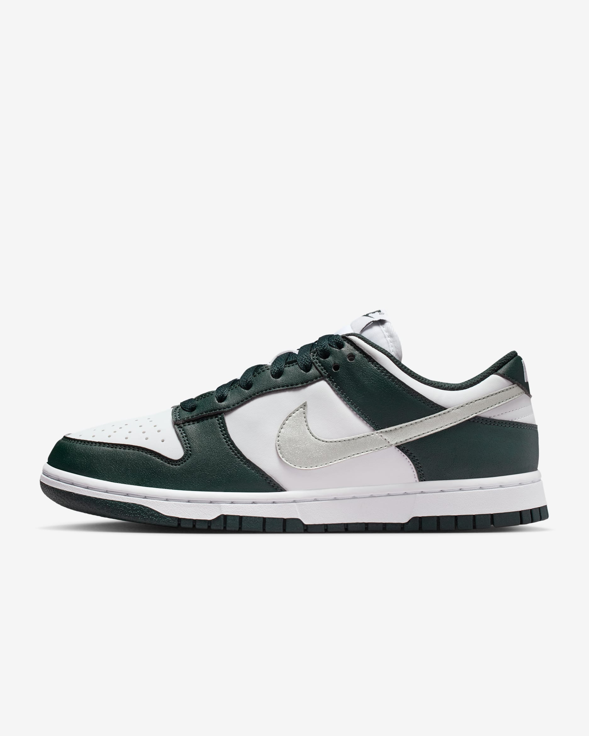 Nike Dunk Low Women's Shoes - Seaweed/White/Sail/Metallic Silver