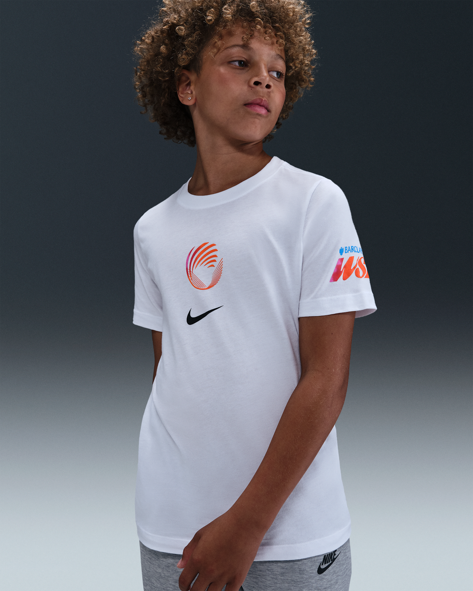 WSL Older Kids' Nike Football T-Shirt - White