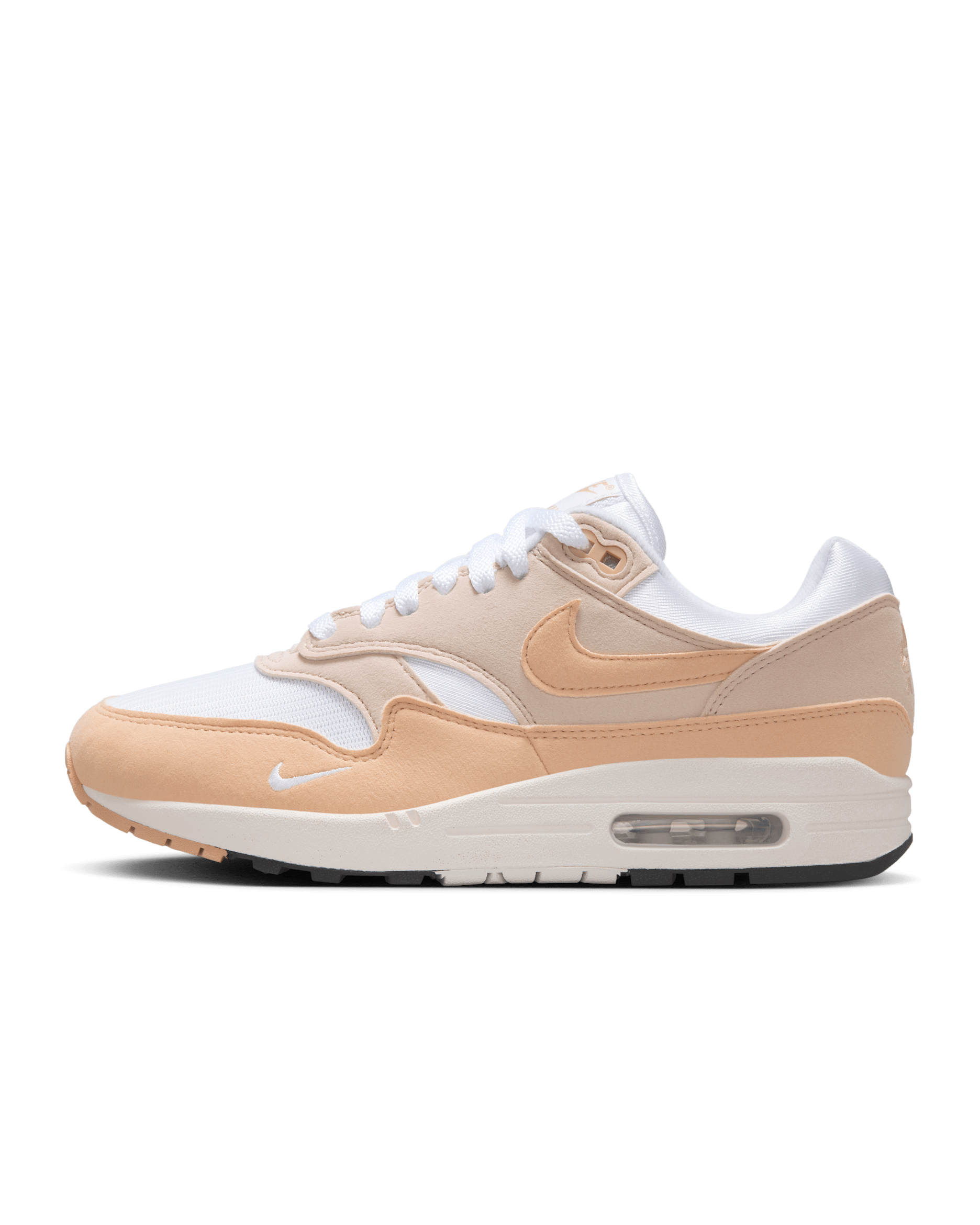 Tenis para mujer Nike Air Max 1 '87 Textile - Marrón verdoso claro/Blanco/Vela/Ónix blanco