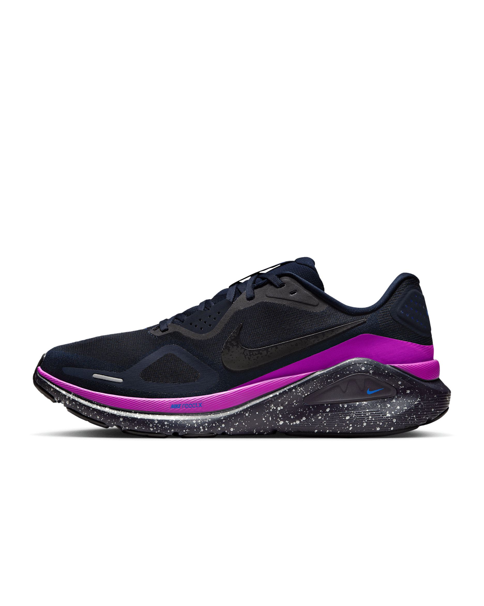 Nike Structure 26 SE Men's Road Running Shoes - Obsidian/Cave Purple/Hyper Violet/Black