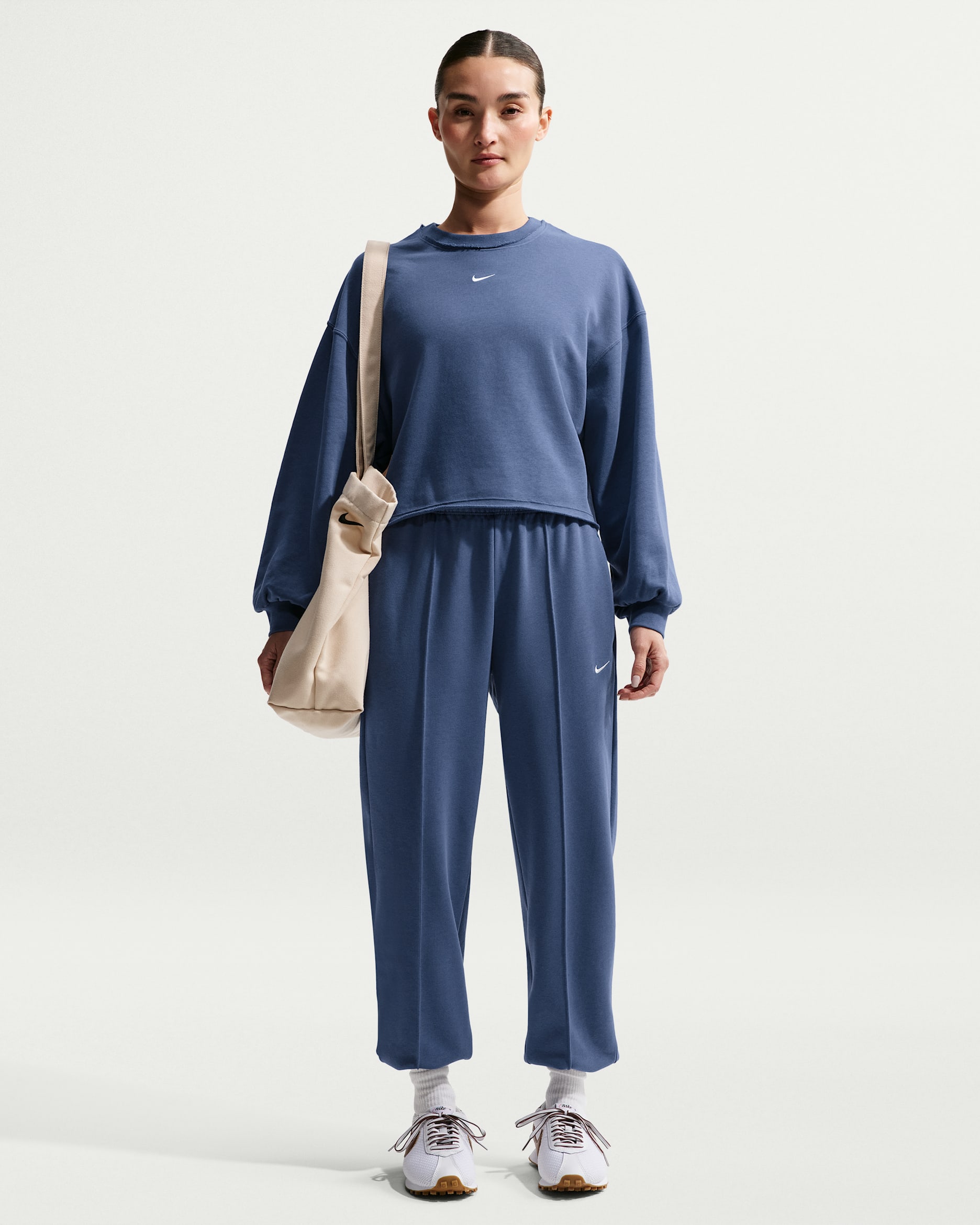 나이키 스포츠웨어 칠 테리 여성 미드라이즈 프렌치 테리 조거 - 미스틱 네이비/미스틱 네이비/세일