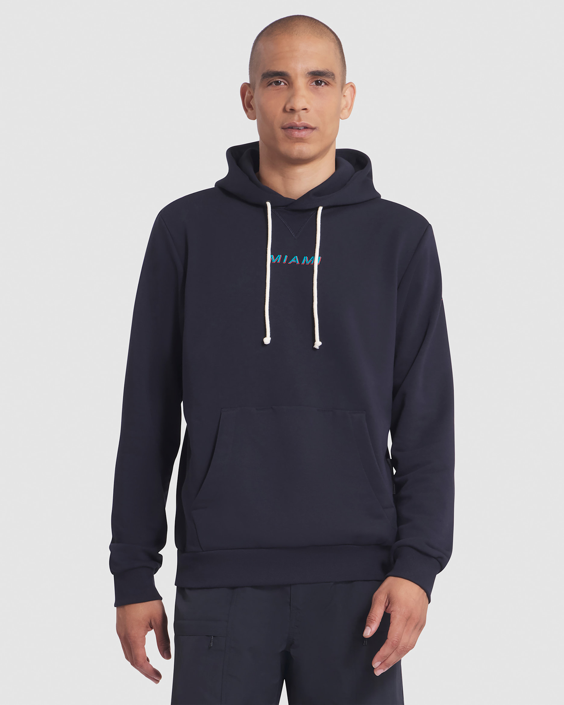 Labyrins Two Dolphins Zip Hoodie Navy