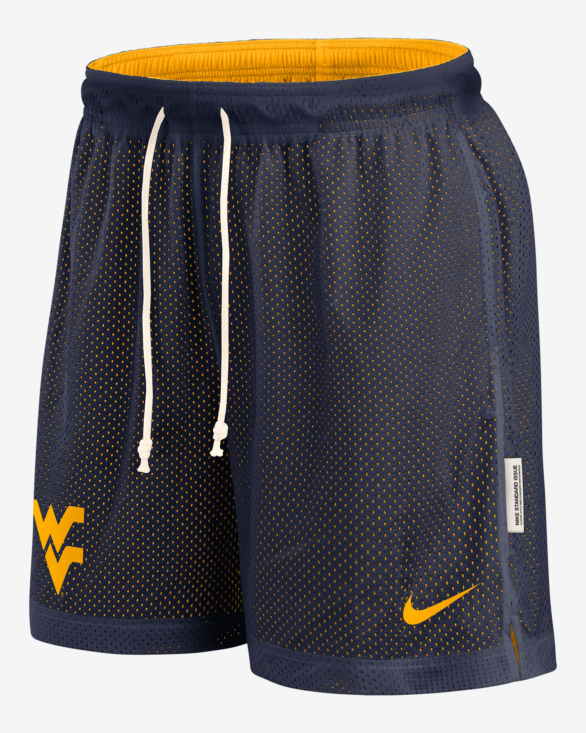 West Virginia Reversible Men's Nike Dri-FIT College Shorts - Navy