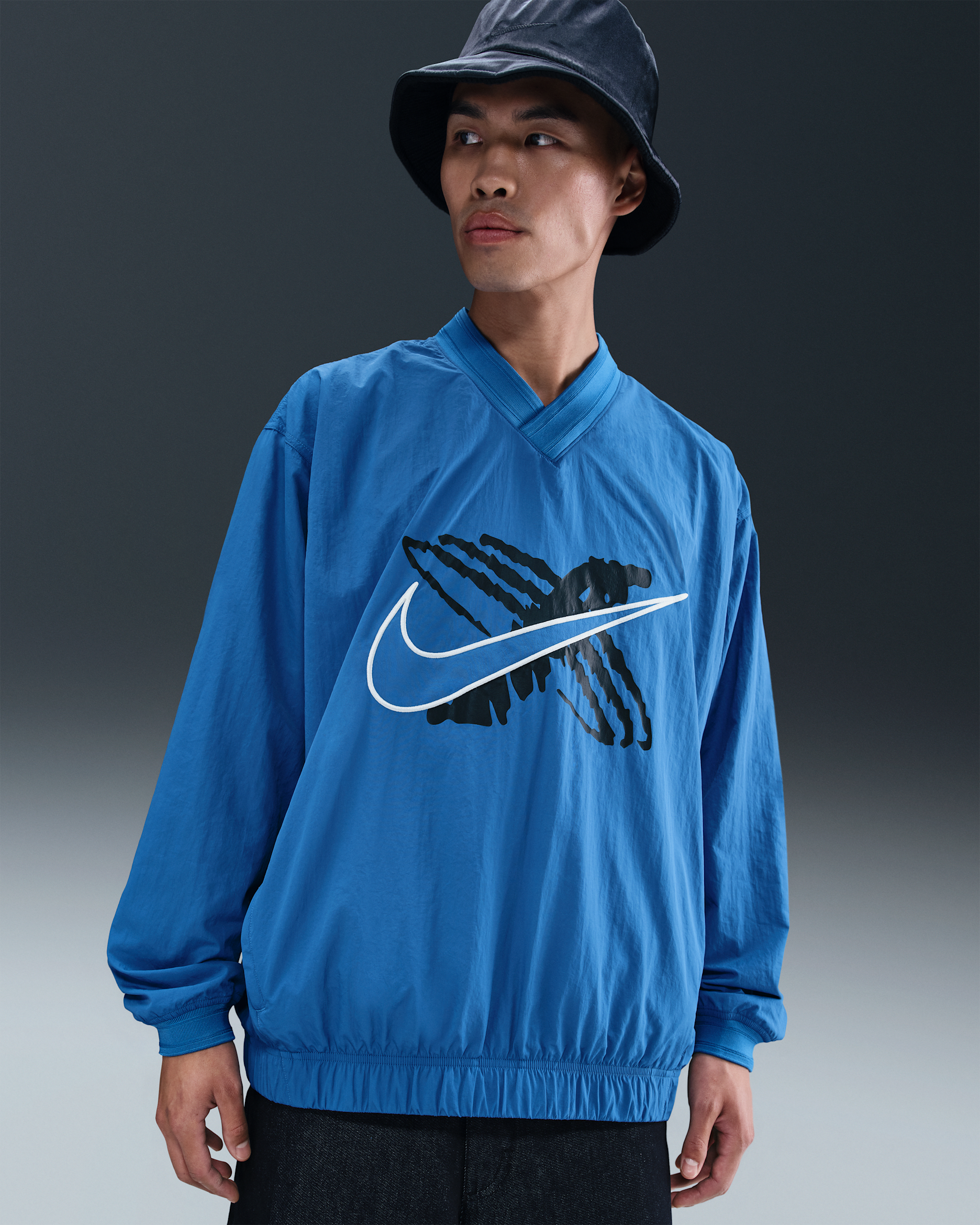 เสื้อกันลมผู้ชาย Nike Sportswear - Star Blue