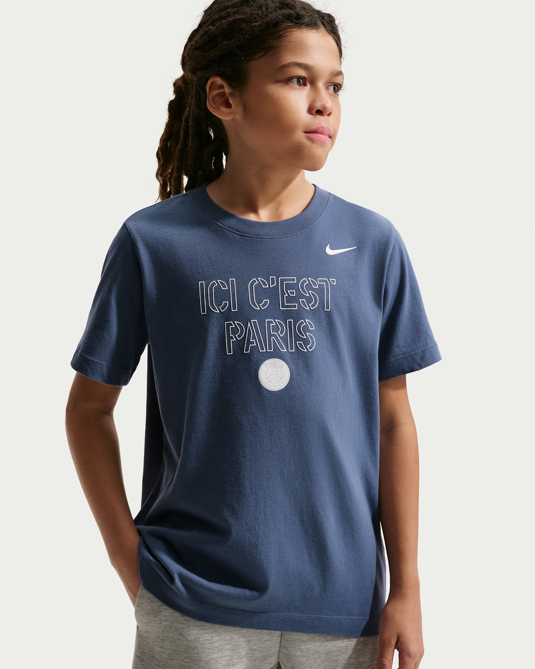Paris Saint-Germain Men's Nike Football T-Shirt - Diffused Blue