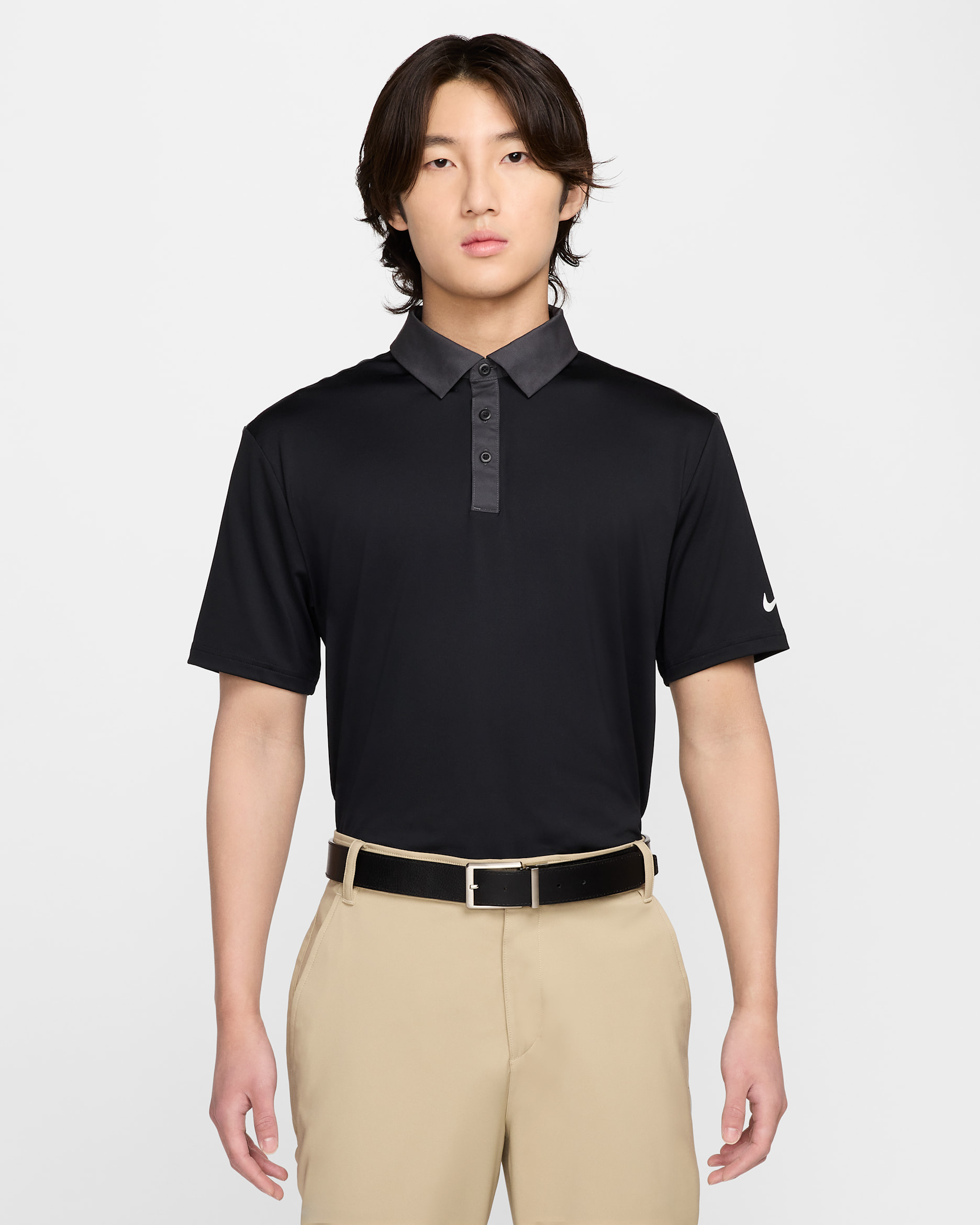 Nike Tour Men's Dri-FIT Golf Polo - Black/Anthracite/White