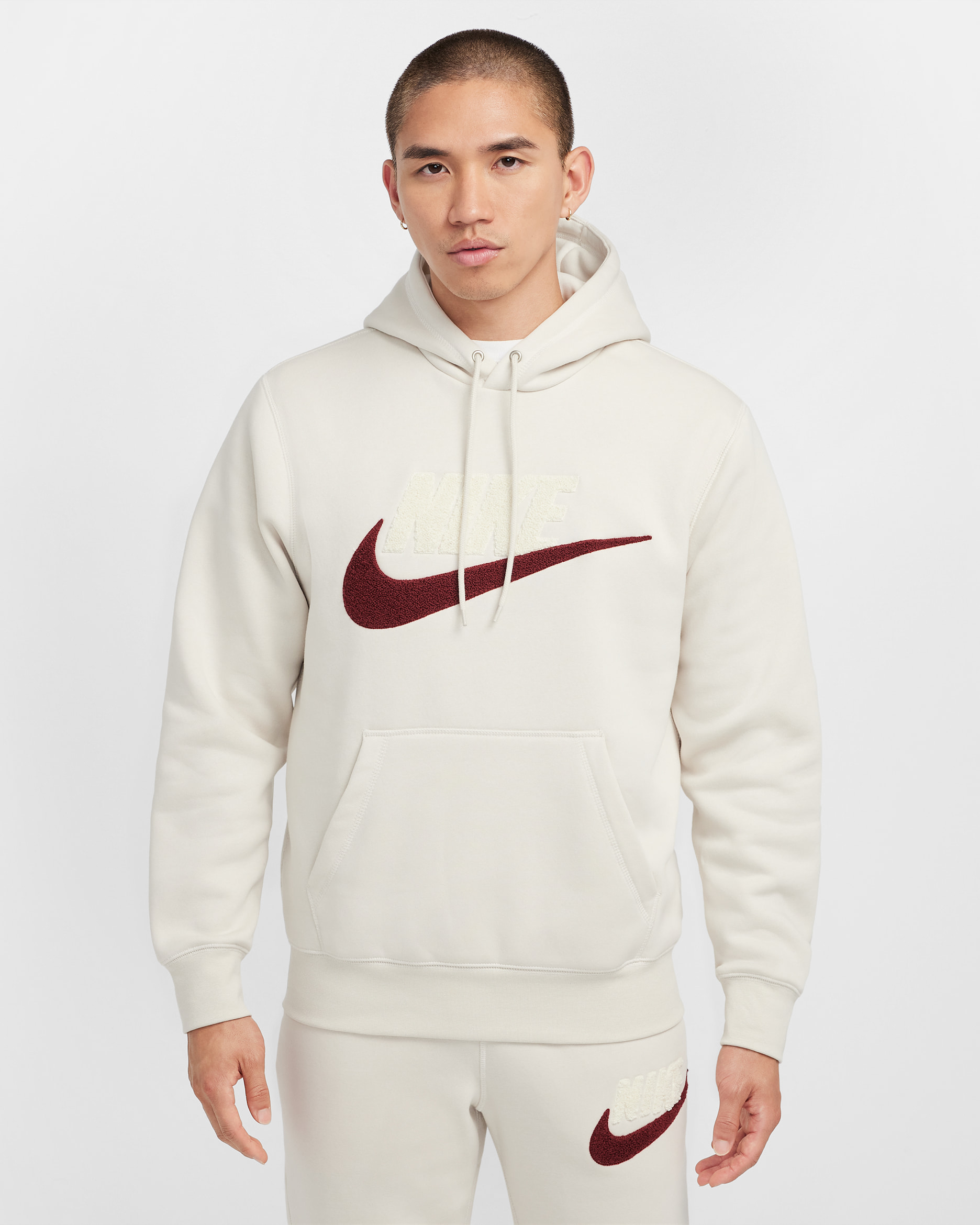 나이키 클럽 플리스 남성 풀오버 후디 - 라이트 오어우드 브라운/라이트 오어우드 브라운