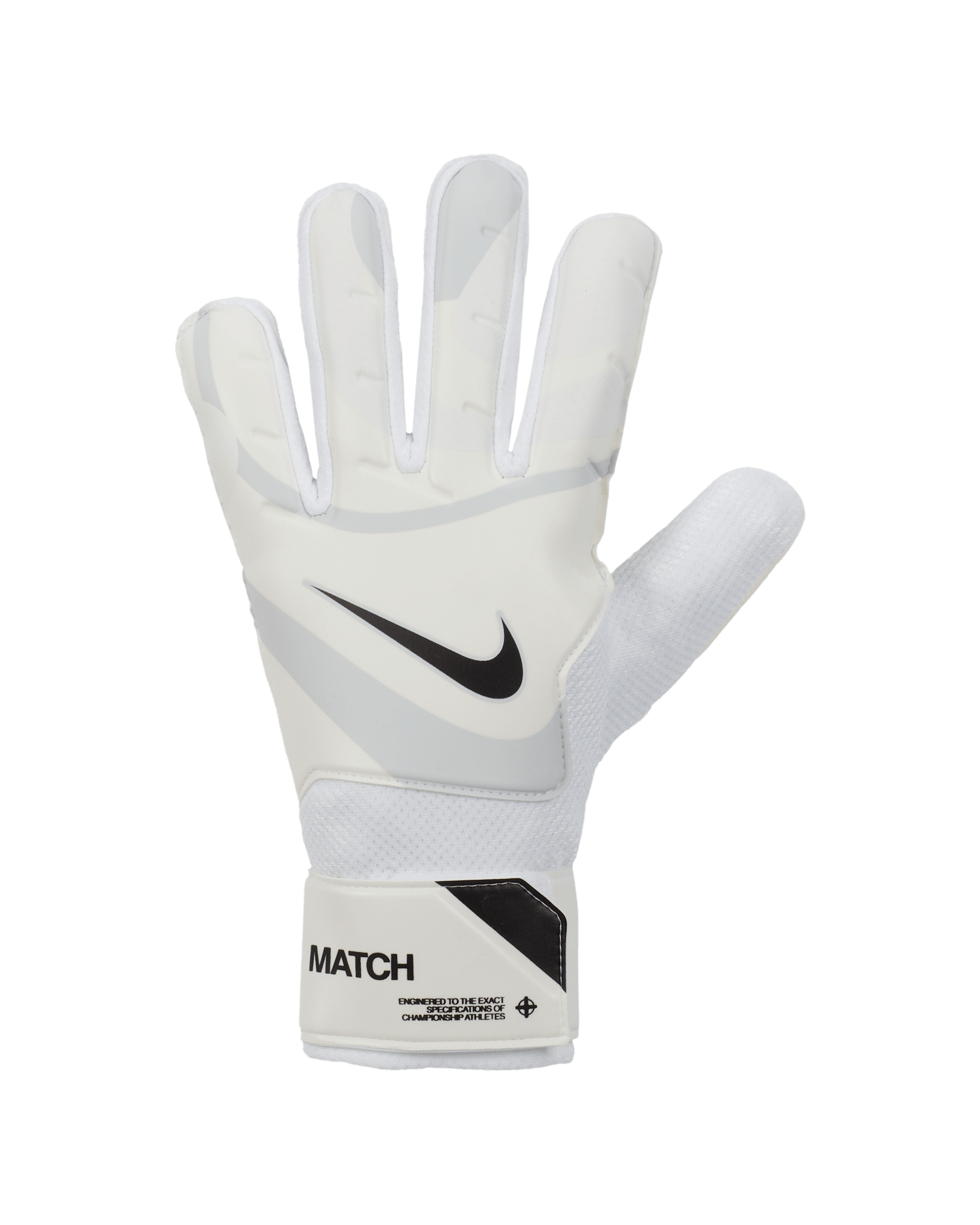 Nike Match 足球守門員手套 - 白色/Pure Platinum/黑色