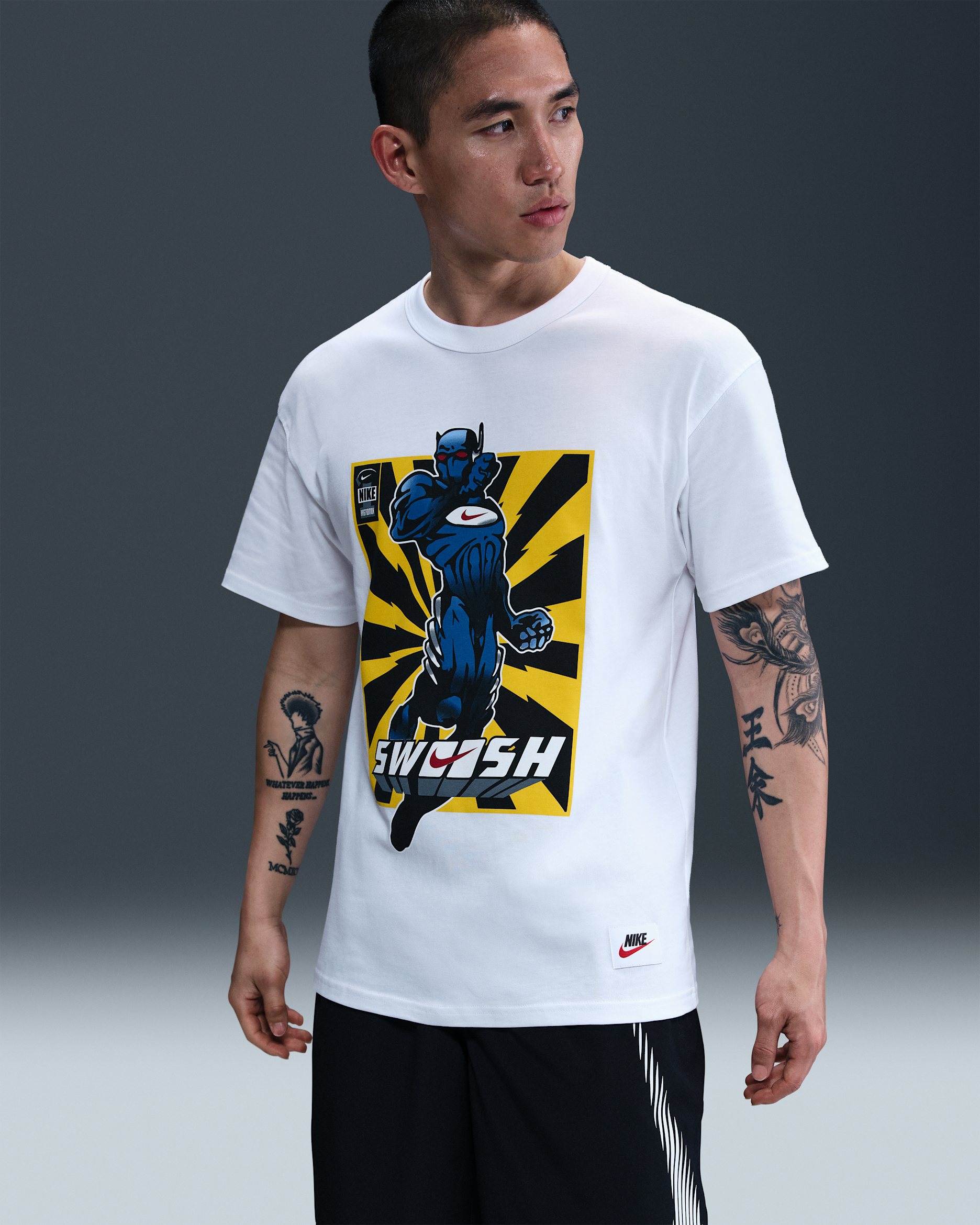 나이키 남성 맥스90 피트니스 티셔츠 - 화이트