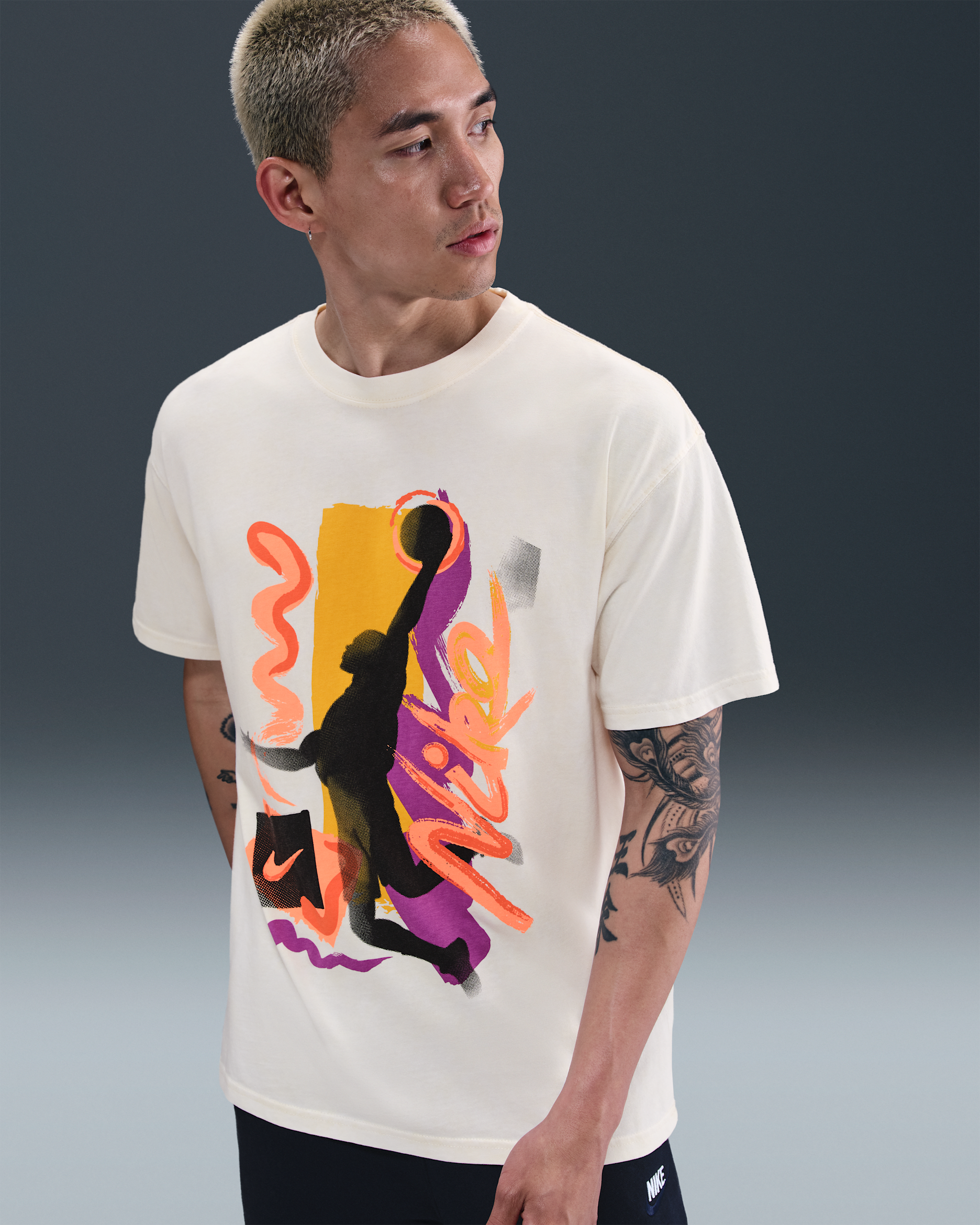 Nike Men's Max90 Basketball T-Shirt - Coconut Milk