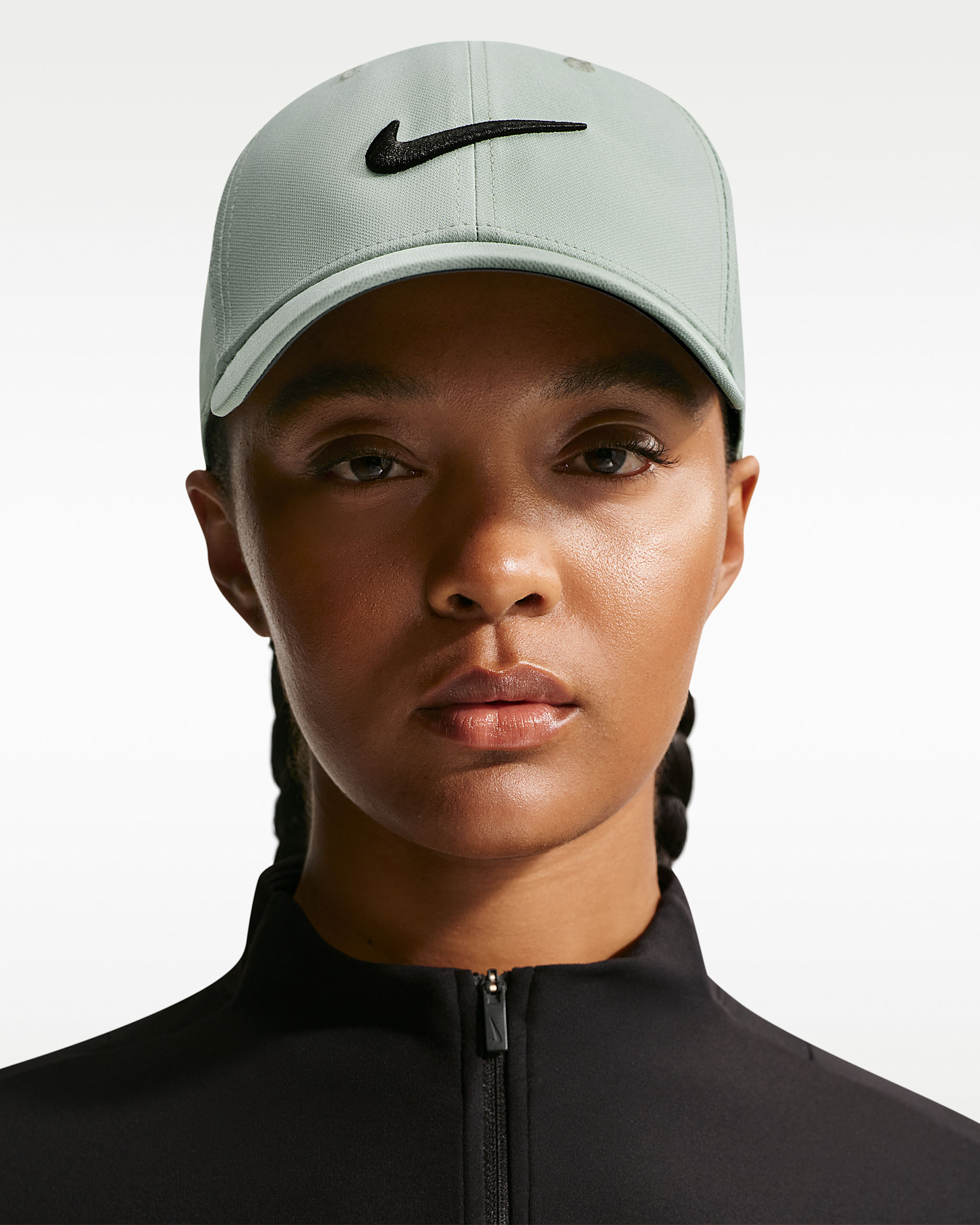 Gorra Swoosh estructurada Nike Dri-FIT Club - Vapor/Negro