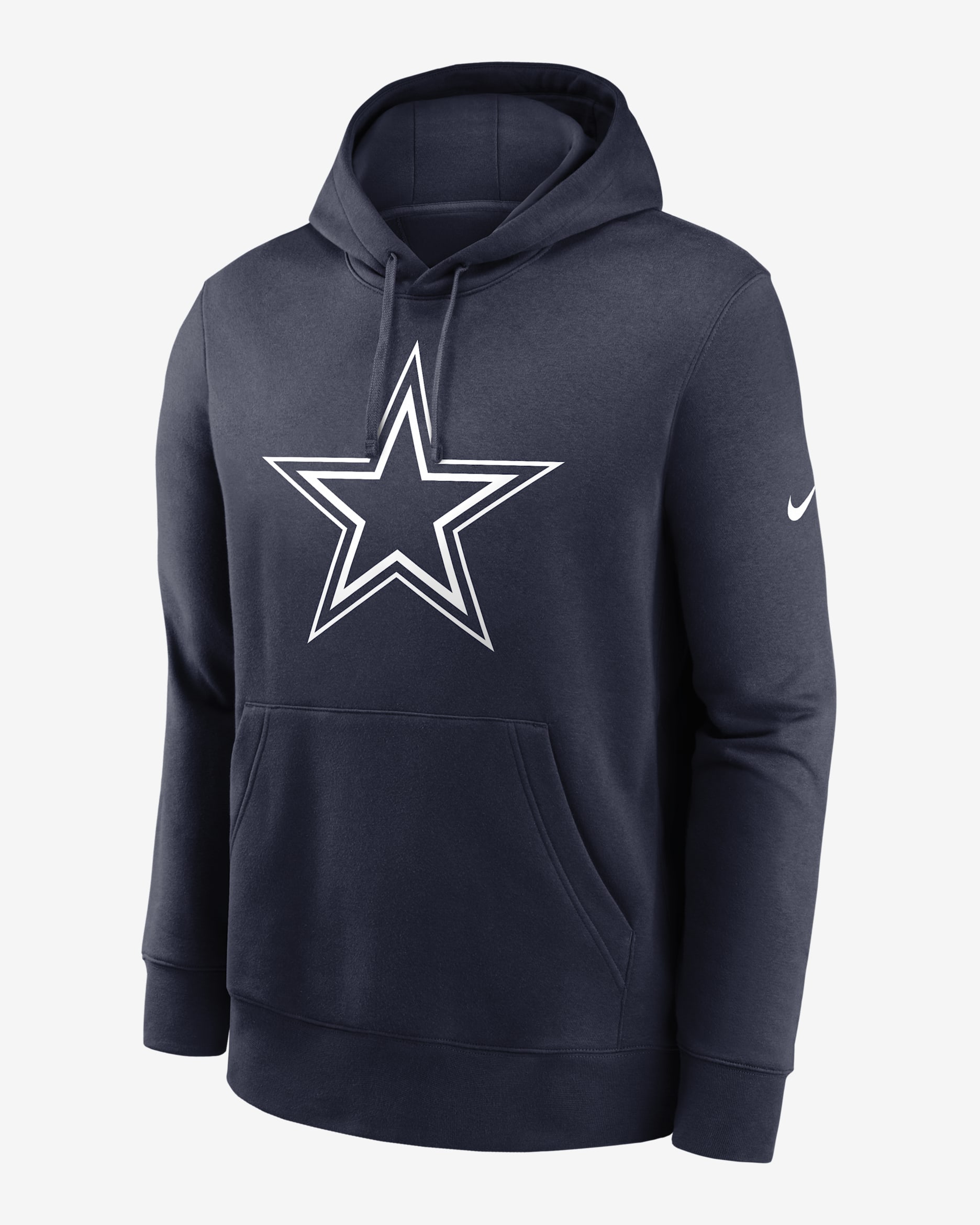 Sudadera con gorro sin cierre Nike de la NFL para hombre Dallas Cowboys Logo Club - Azul marino universitario