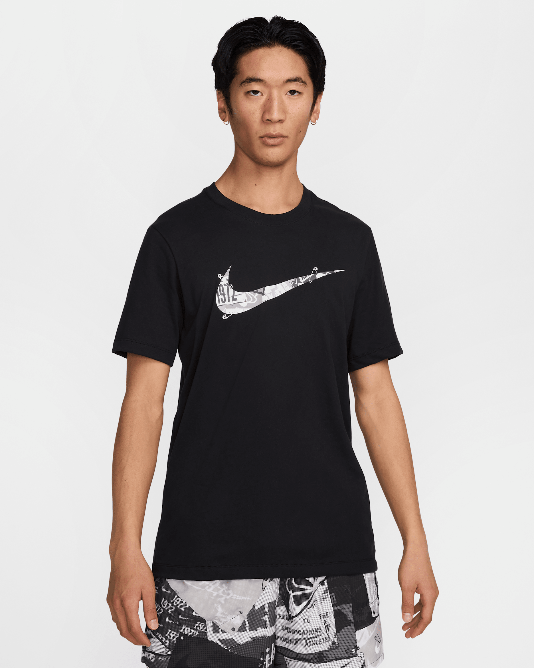 Nike Men's Dri-FIT Running T-Shirt - Black