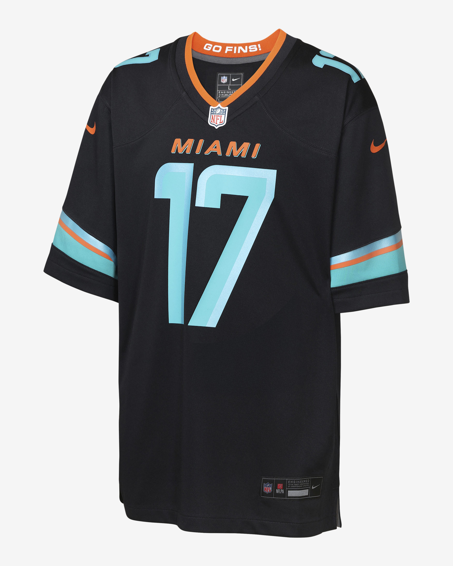 Jaylen Waddle Miami Dolphins Rivalries Collection Big Kids' Nike NFL Game Jersey - Navy