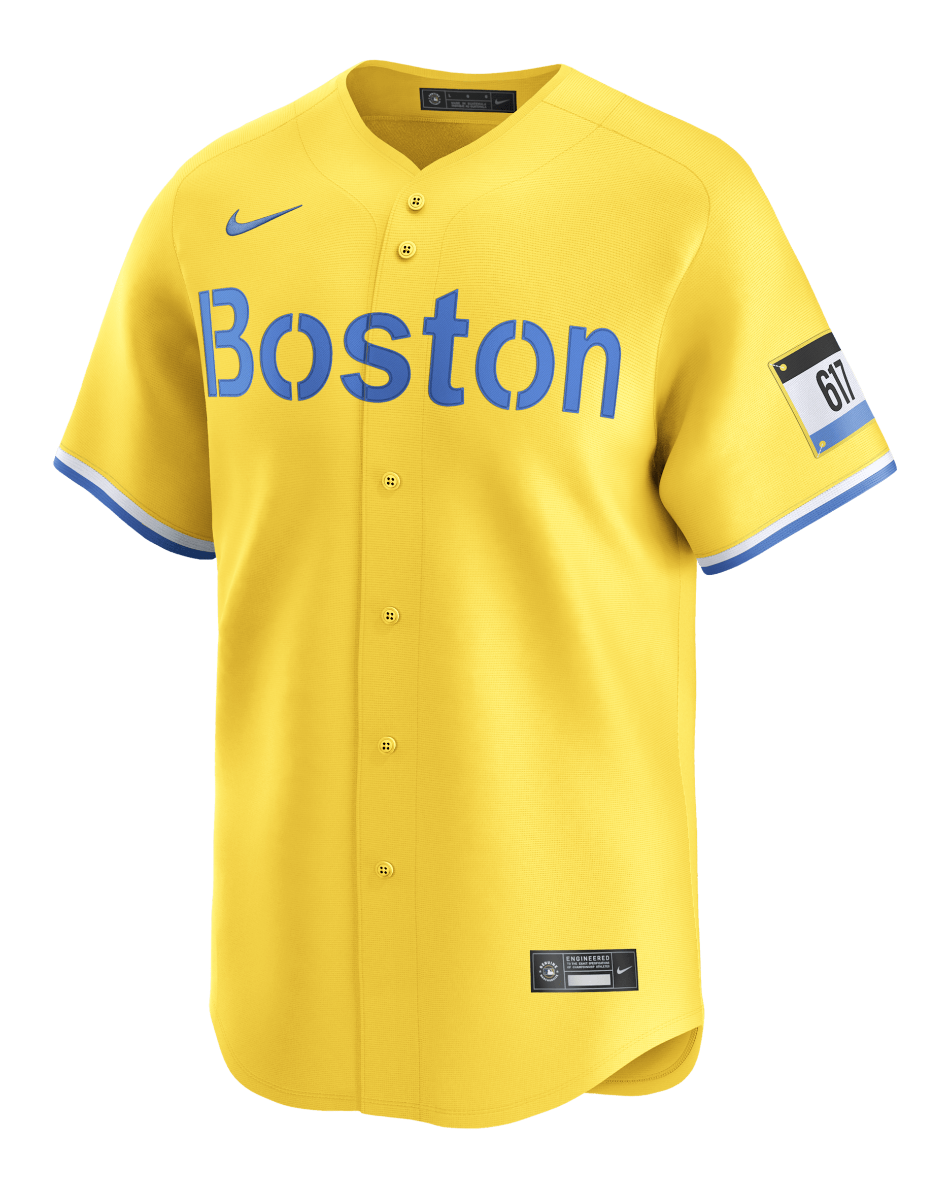 Jersey Nike Dri-FIT de la MLB Limited para hombre de Roman Anthony de los Boston Red Sox - Oro