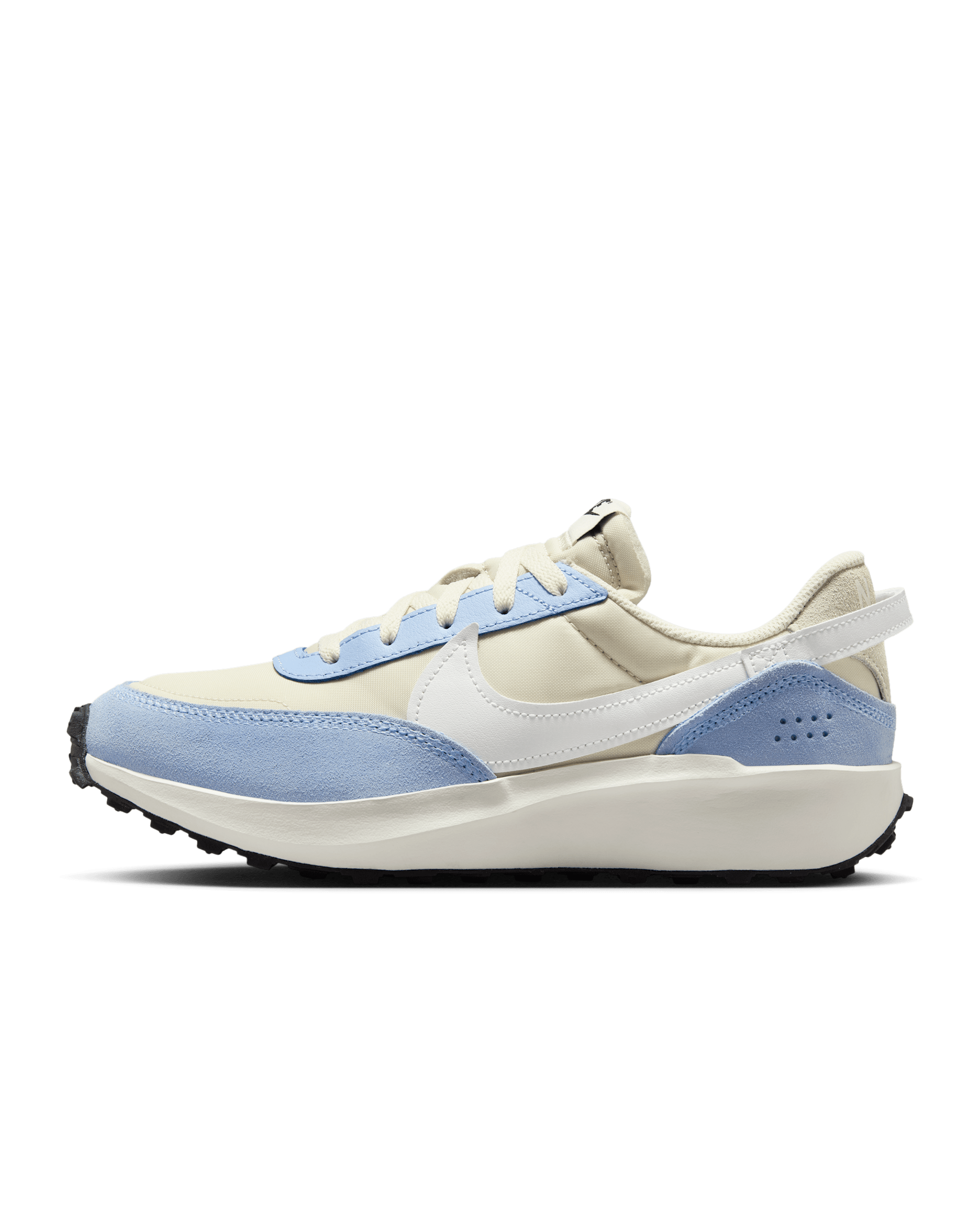 Tenis para mujer Nike Waffle Debut - Perla suave/Aluminio/Negro/Blanco cumbre
