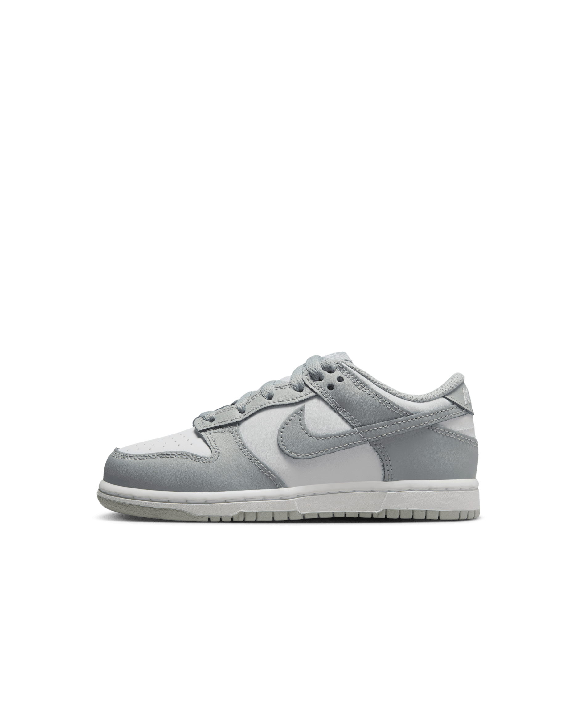 Scarpa Nike Dunk Low – Bambini - Bianco/Bianco/Light Smoke Grey