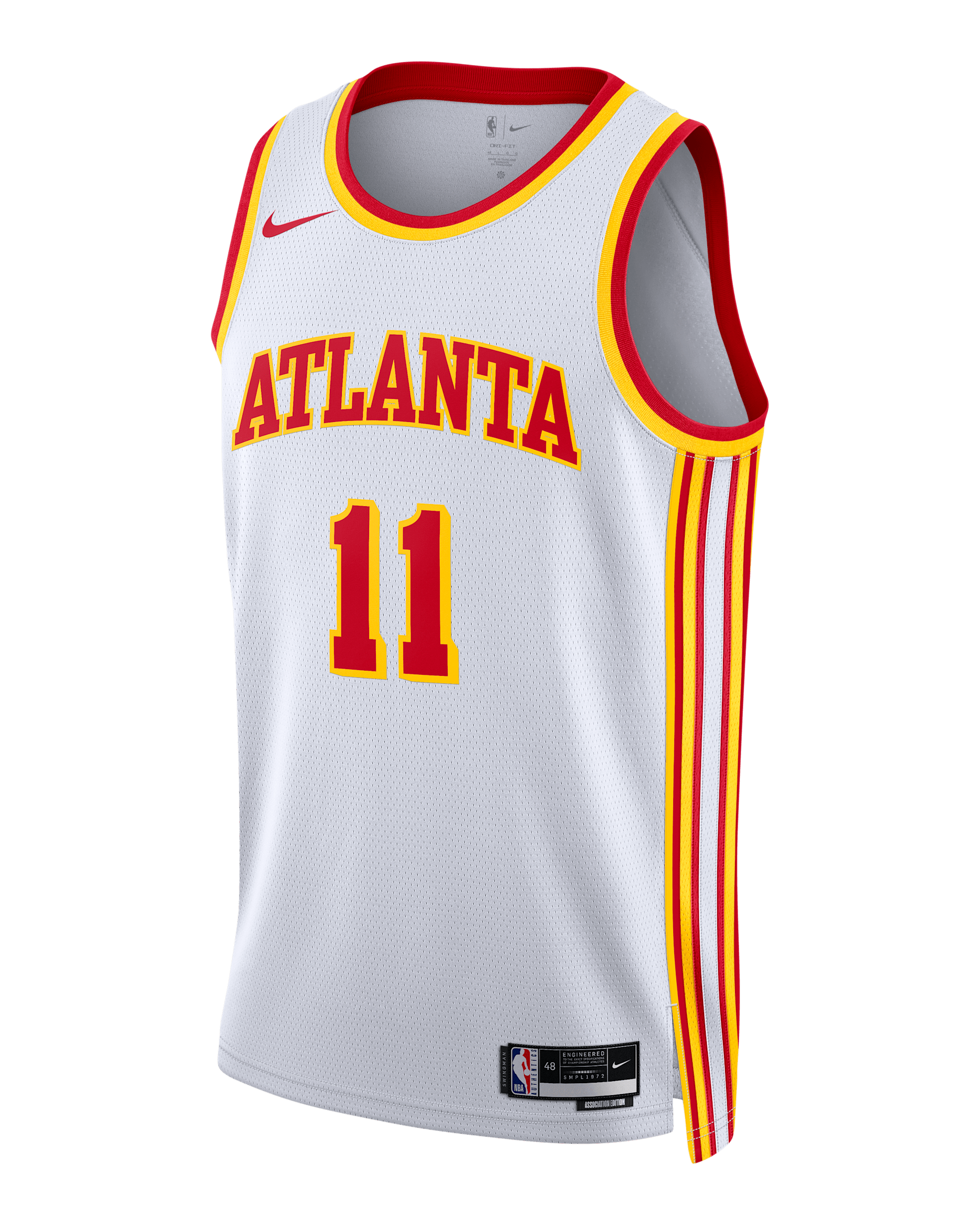 Atlanta Hawks Association Edition 2022/23 Nike Dri-FIT NBA Swingman Jersey - White