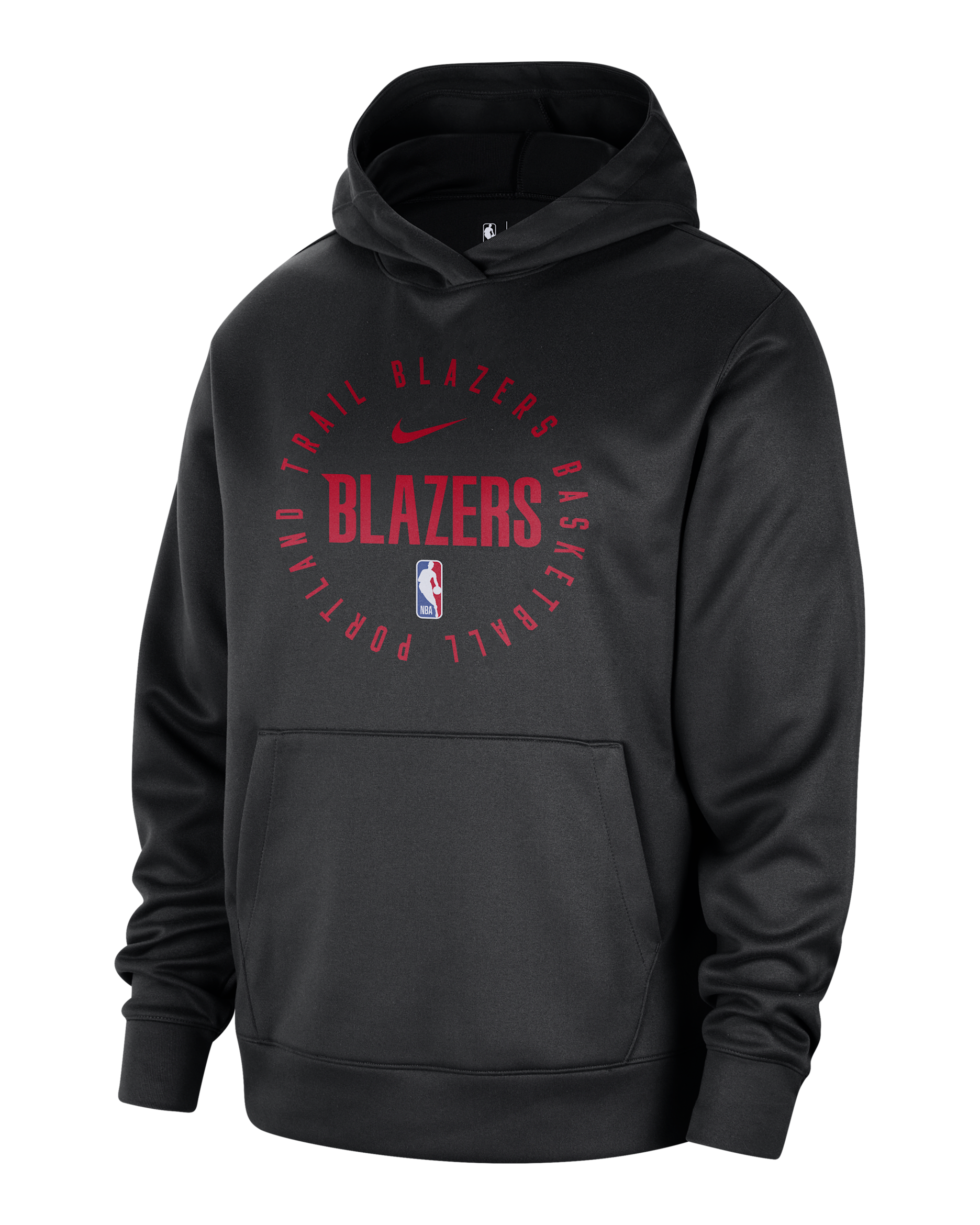 Portland Trail Blazers Spotlight Men's Nike Dri-FIT NBA Pullover Hoodie - Black/University Red