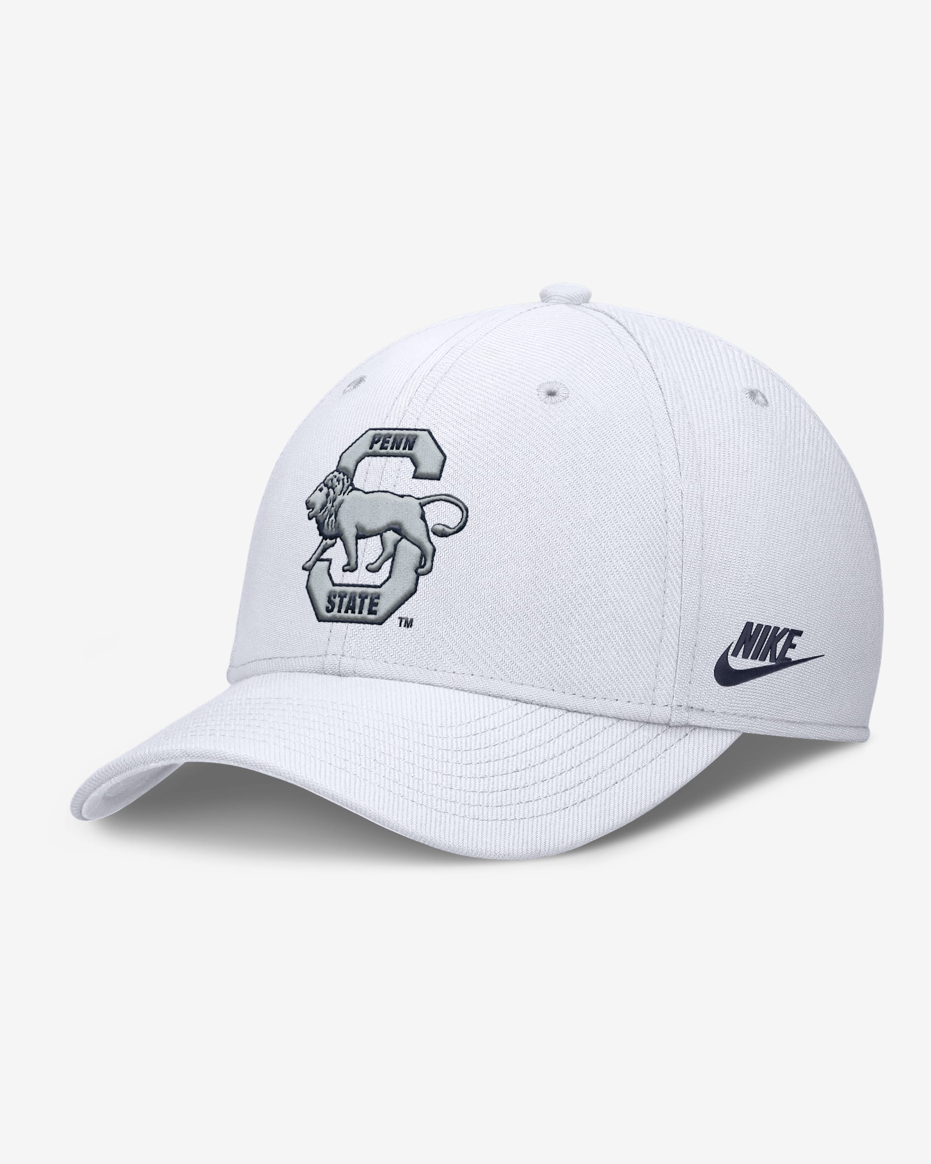 Penn State Primetime Rise Academic Men's Nike Dri-FIT College Hat - White