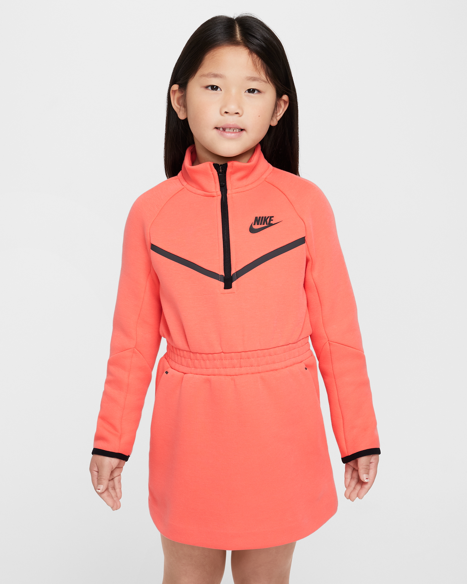 Nike Tech Fleece Little Kids' Dress - Magic Ember