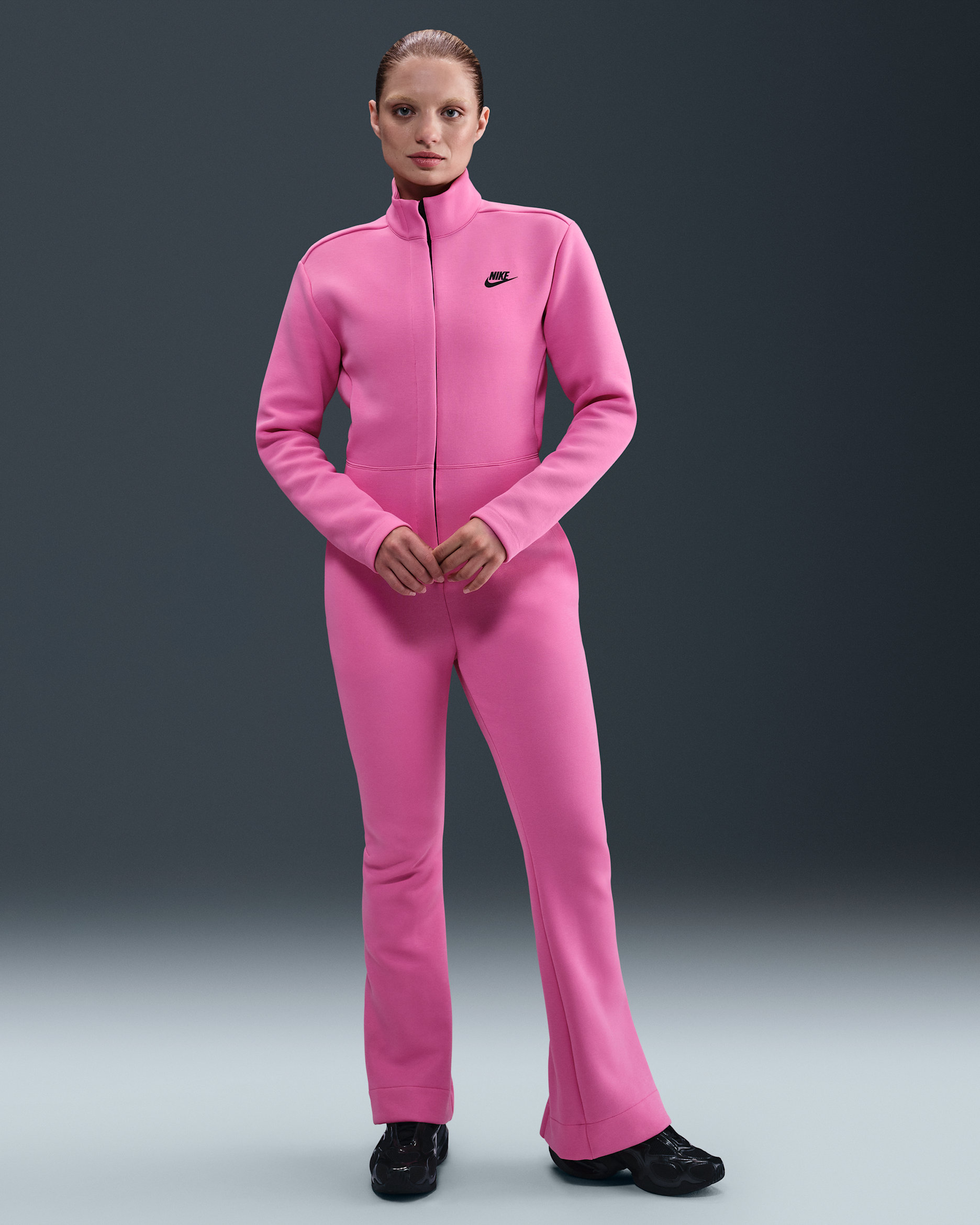 Nike Sportswear Tech Fleece Women's Jumpsuit - Playful Pink/Black