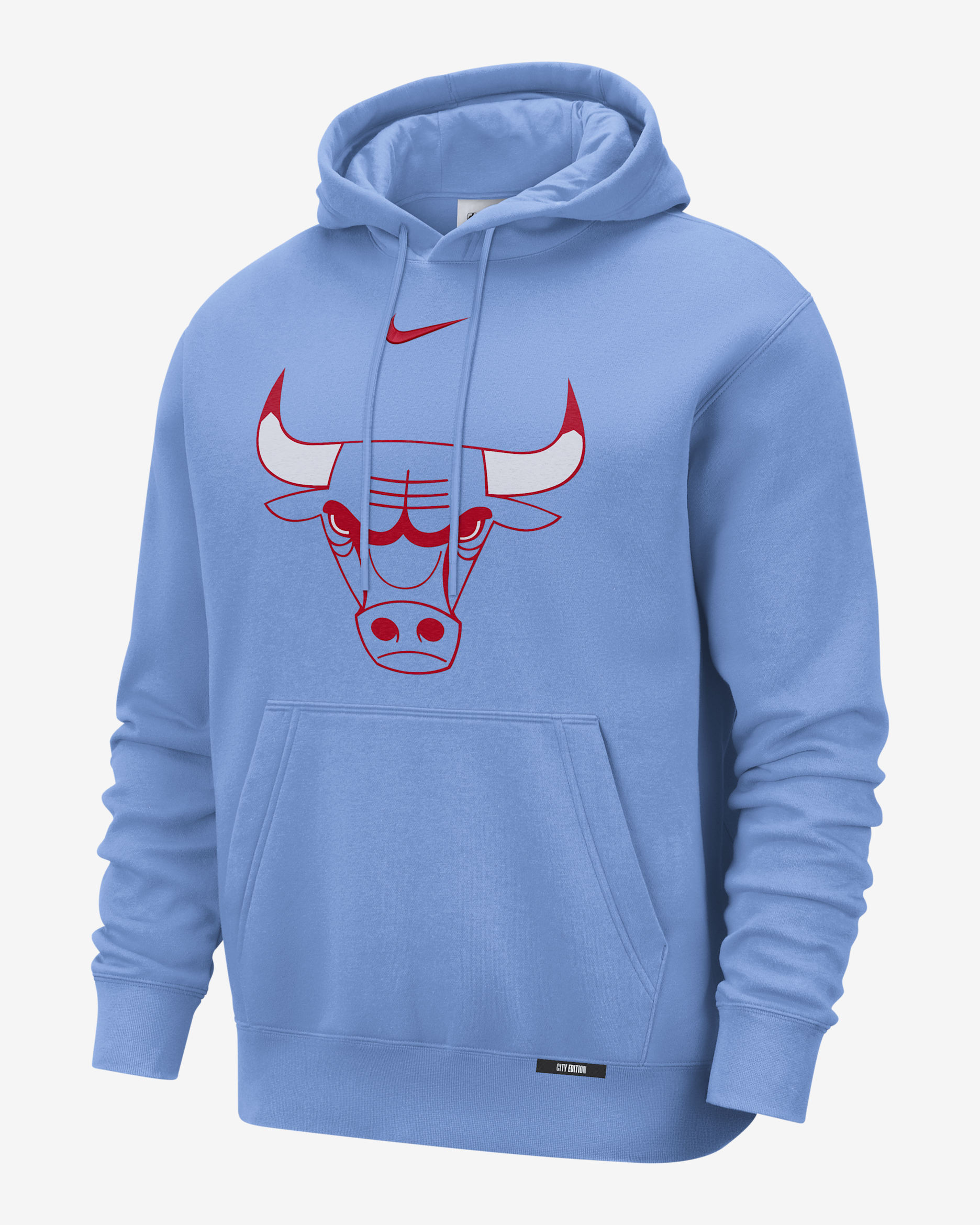 Chicago Bulls City Edition Men's Nike Club Hoodie - Valor Blue