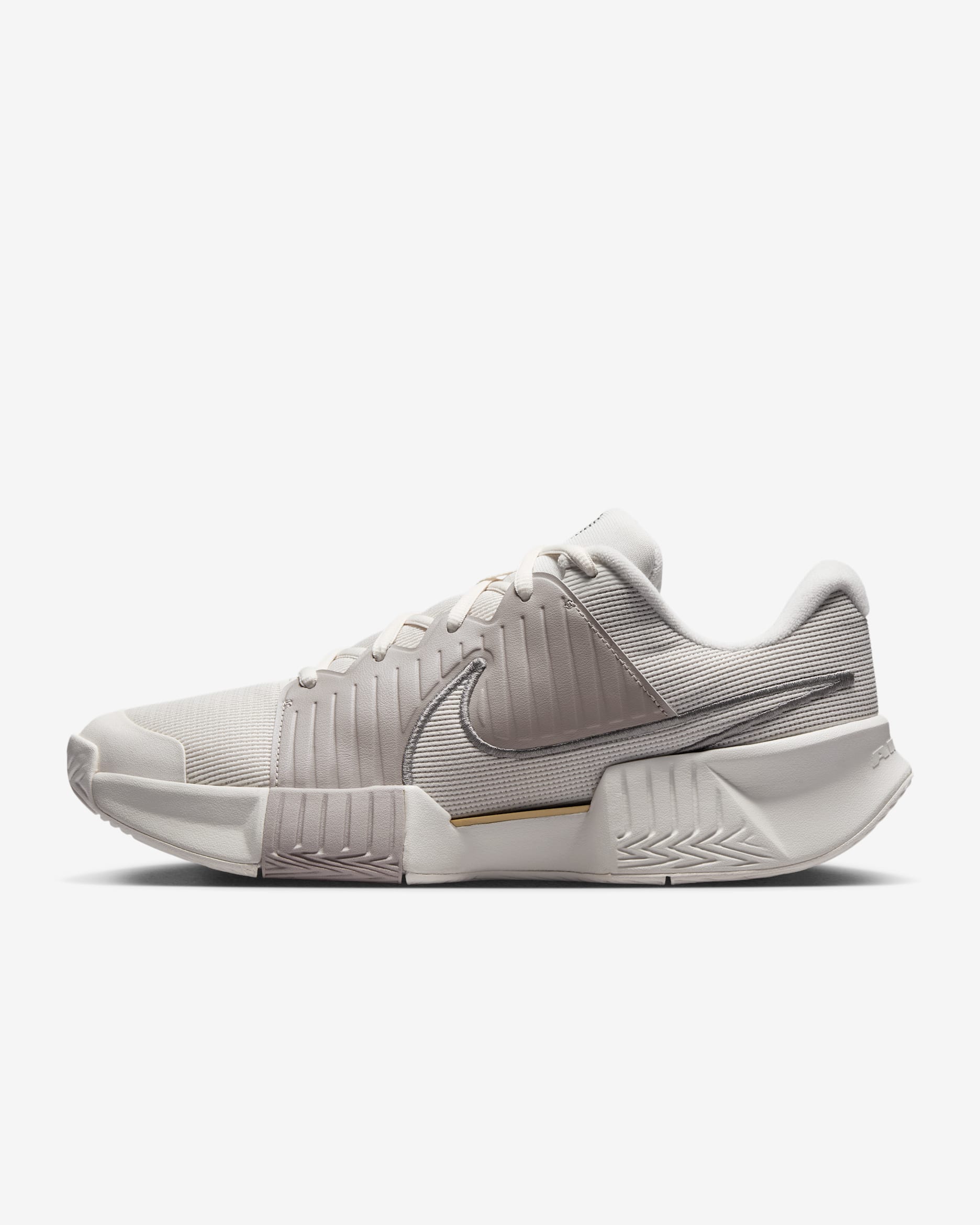 Nike GP Challenge Pro Premium Men's Hard Court Tennis Shoes - Phantom/College Grey/Metallic Gold/Metallic Pewter