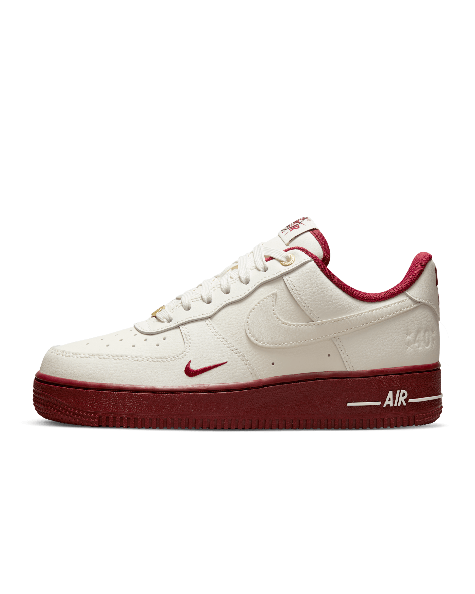 Nike Air Force 1 '07 SE Women's Shoes - Sail/Metallic Gold/Black/Team Red