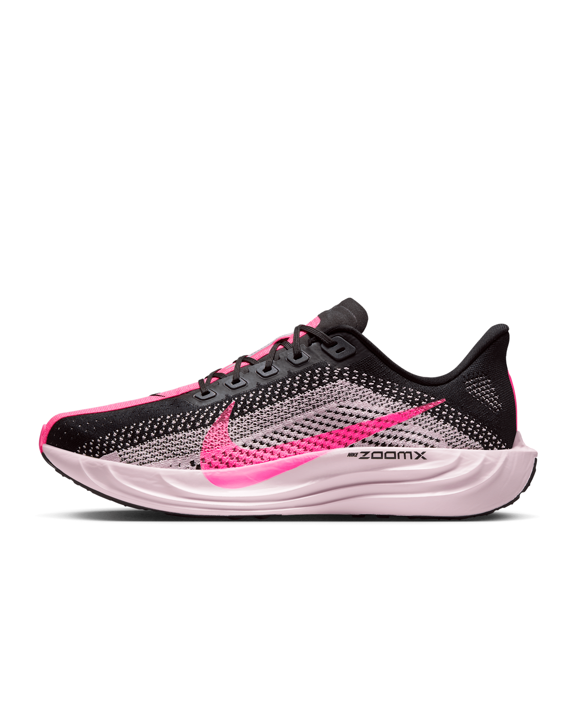 Nike Pegasus Plus Men's Road Running Shoes - Black/Pink Foam/Hyper Pink